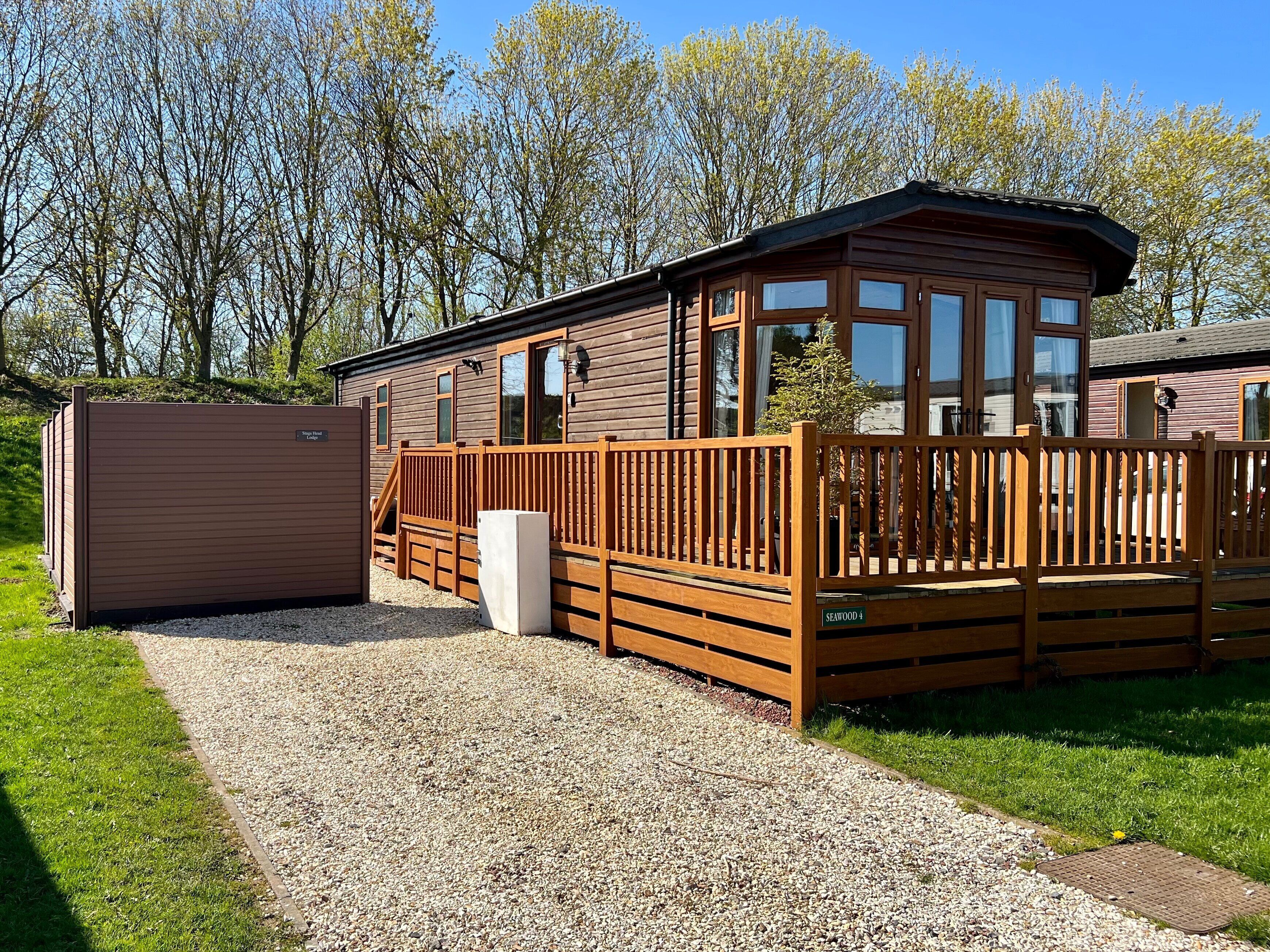 Enjoy Stag's Head, a luxury log cabin style lodge