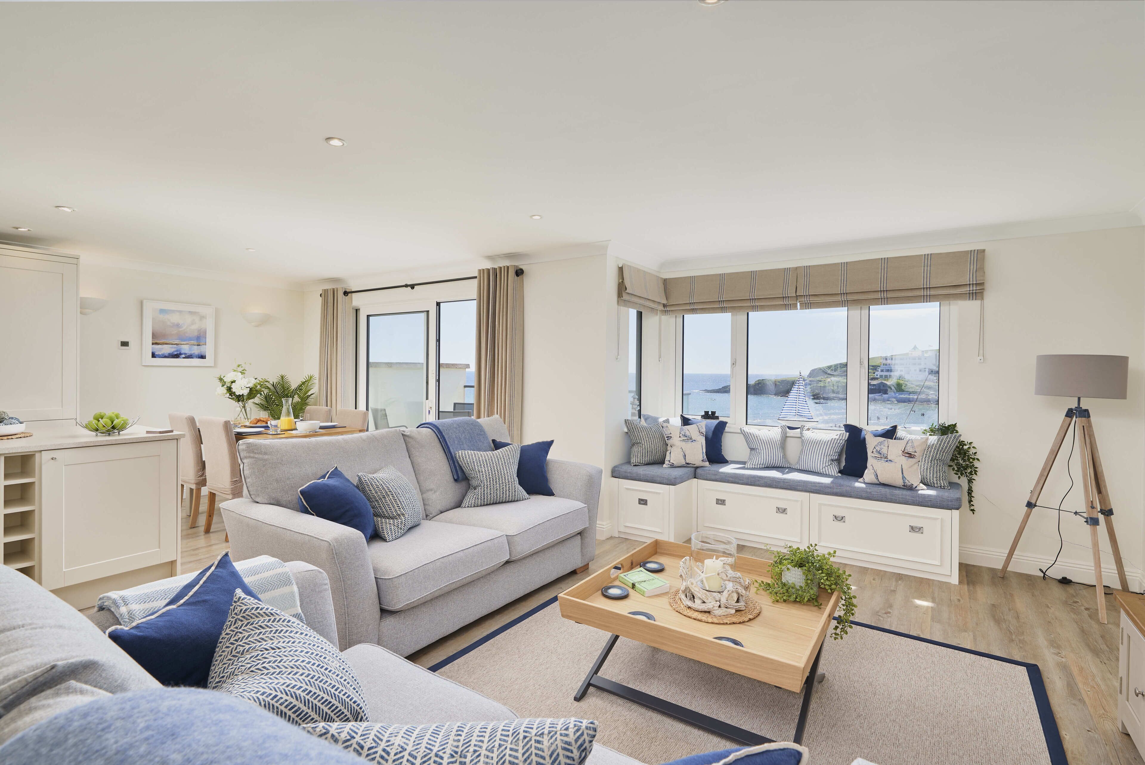 Luxury Beach Front Apartment, Bigbury-on-Sea, Views of Burgh Island