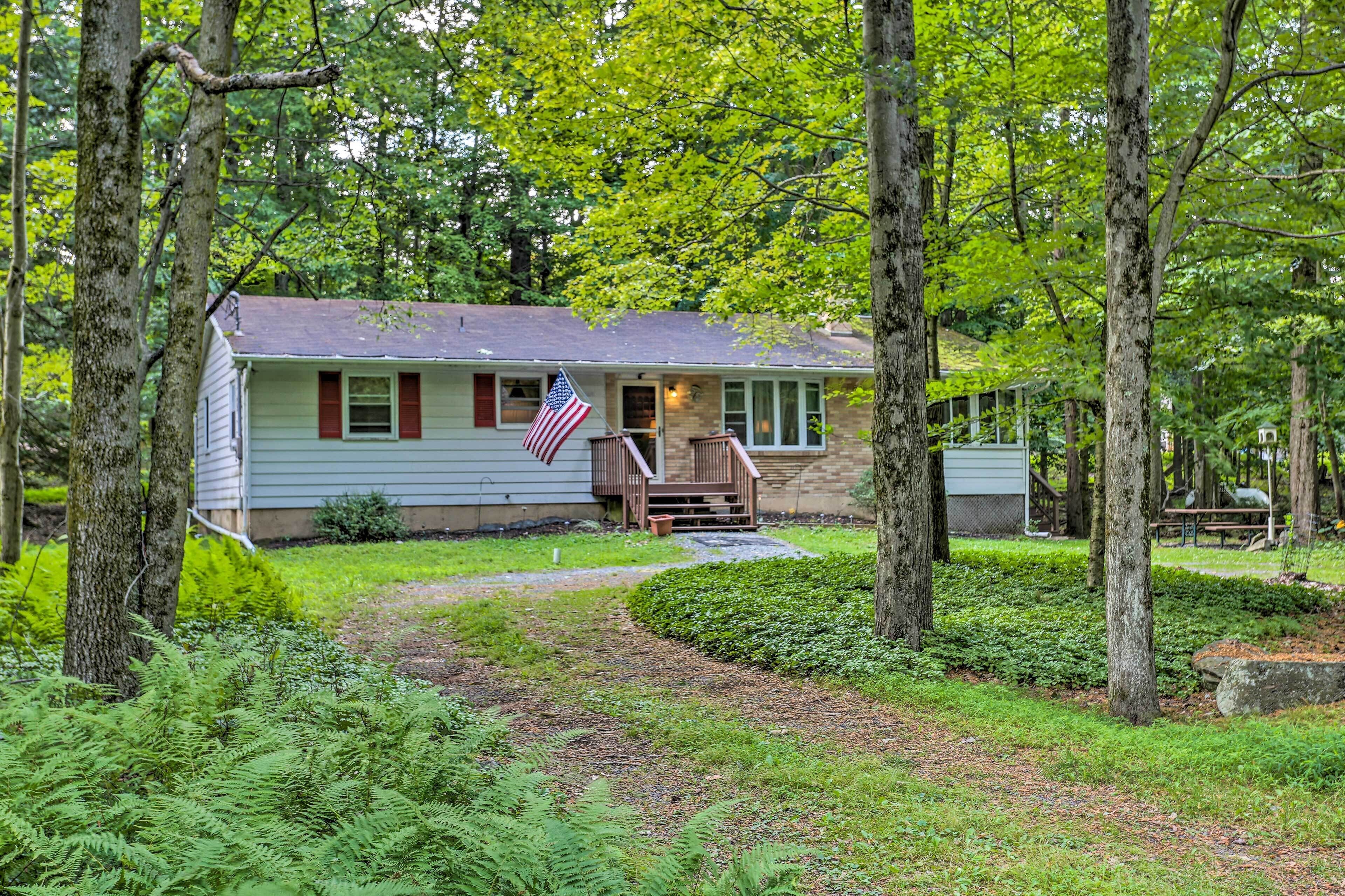 Poconos Home w/ Fire Pit, Walk to Locust Lake!