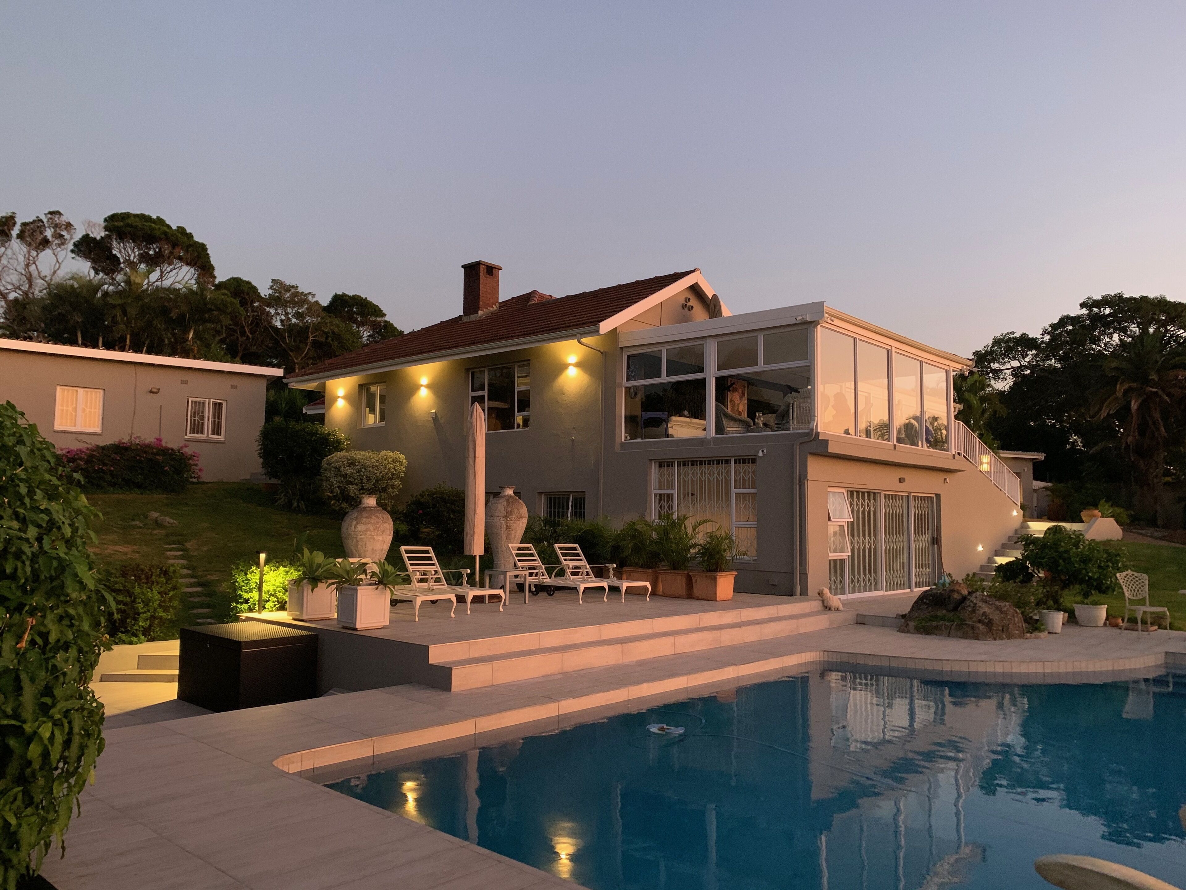Private and high secure location with a fantastic view on the Indian Ocean. 
