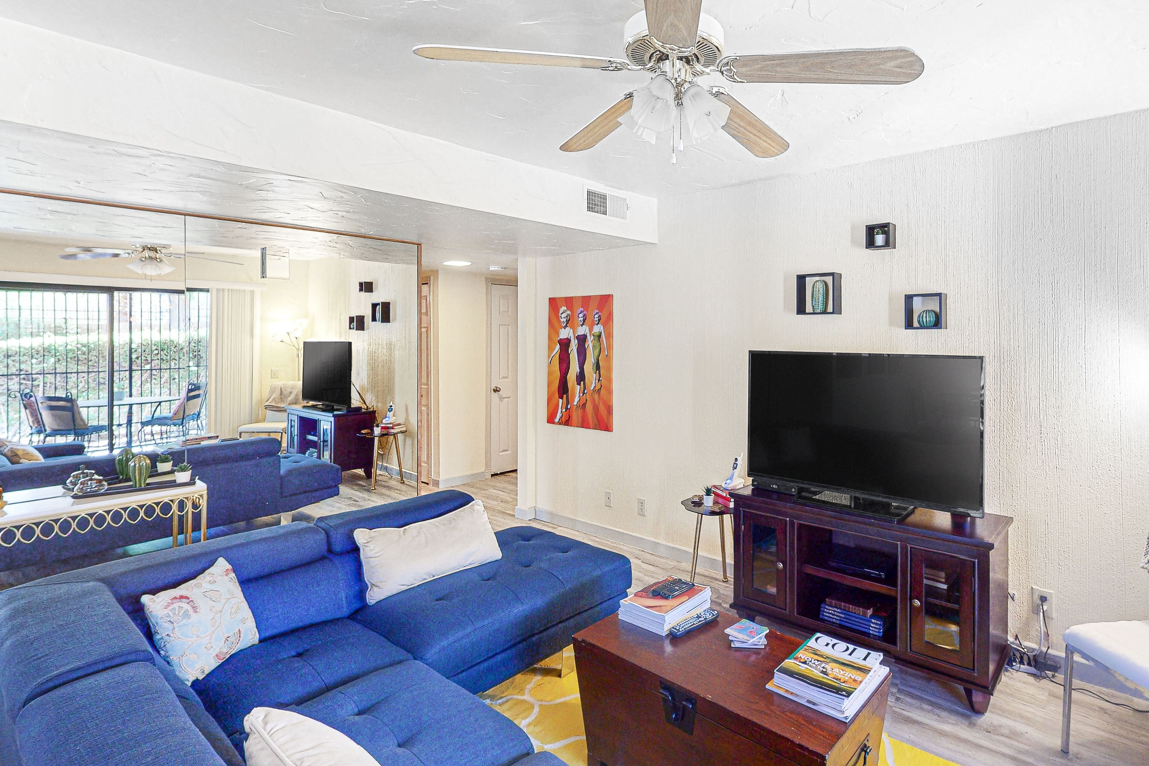 Comfortable dog-friendly condo with private gas grill and shared pool & hot tub!