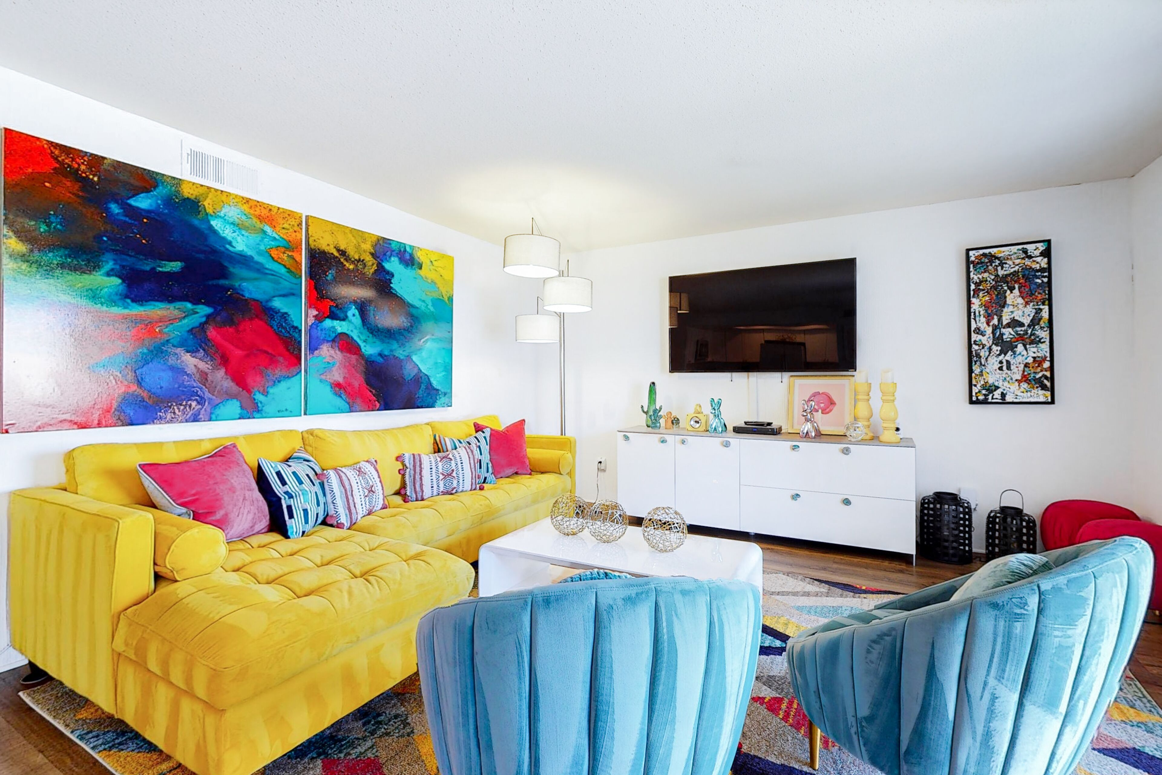 Colorful condo w/ a private balcony, gated entrance, shared pools, & hot tubs!