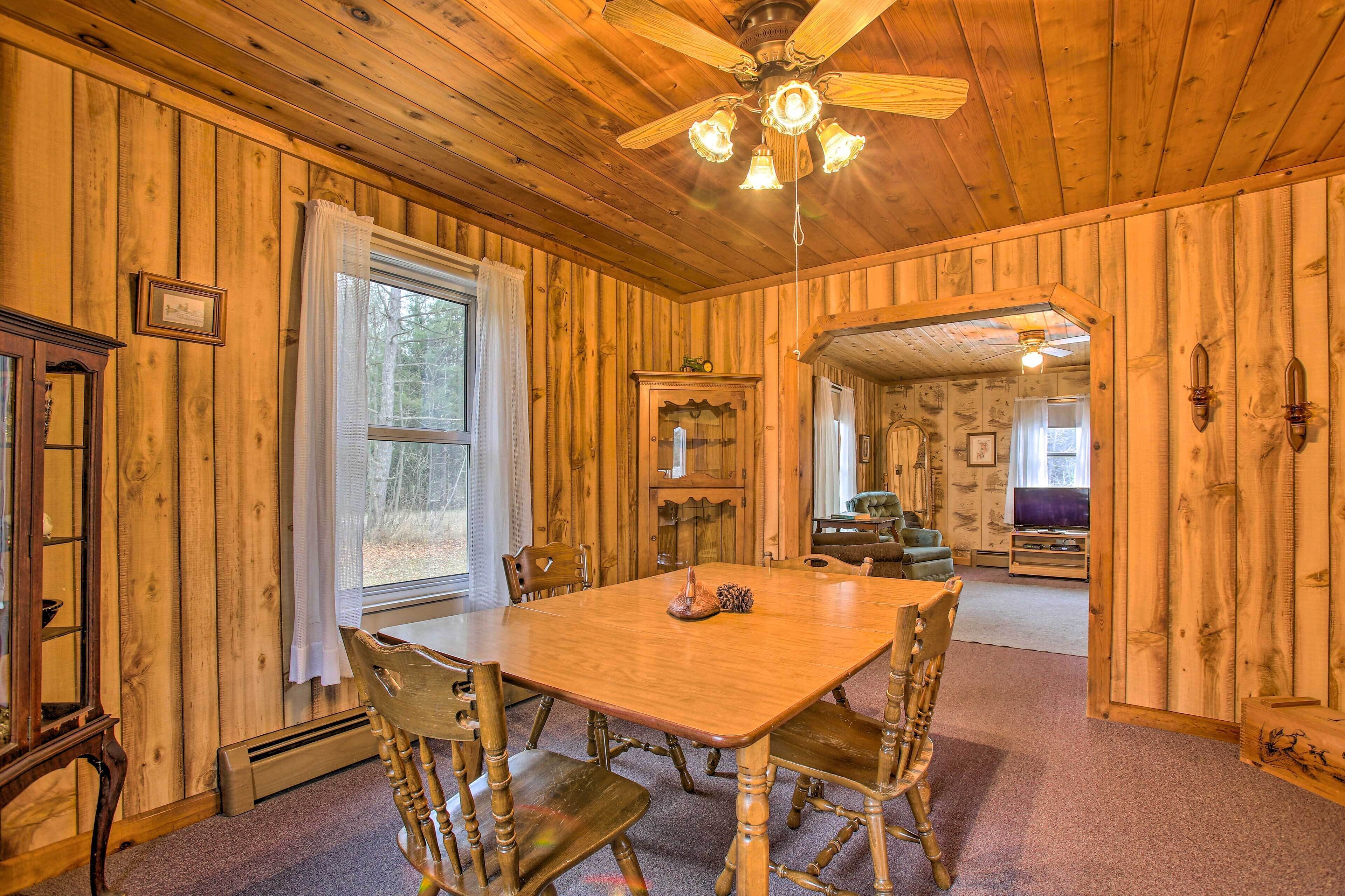 NEW! Quaint Farmhouse - Hunt, Fish & Snowmobile!