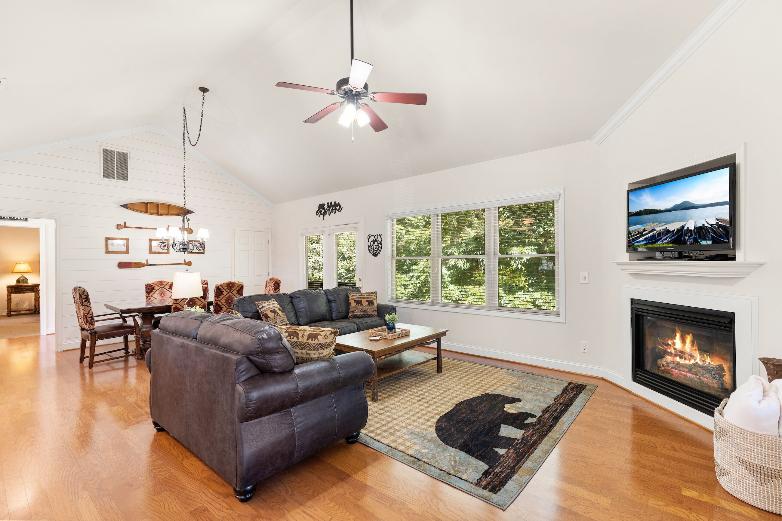 Chattahoochee River House 2  - Say Hello to Neighbors at the Helen Festhalle!