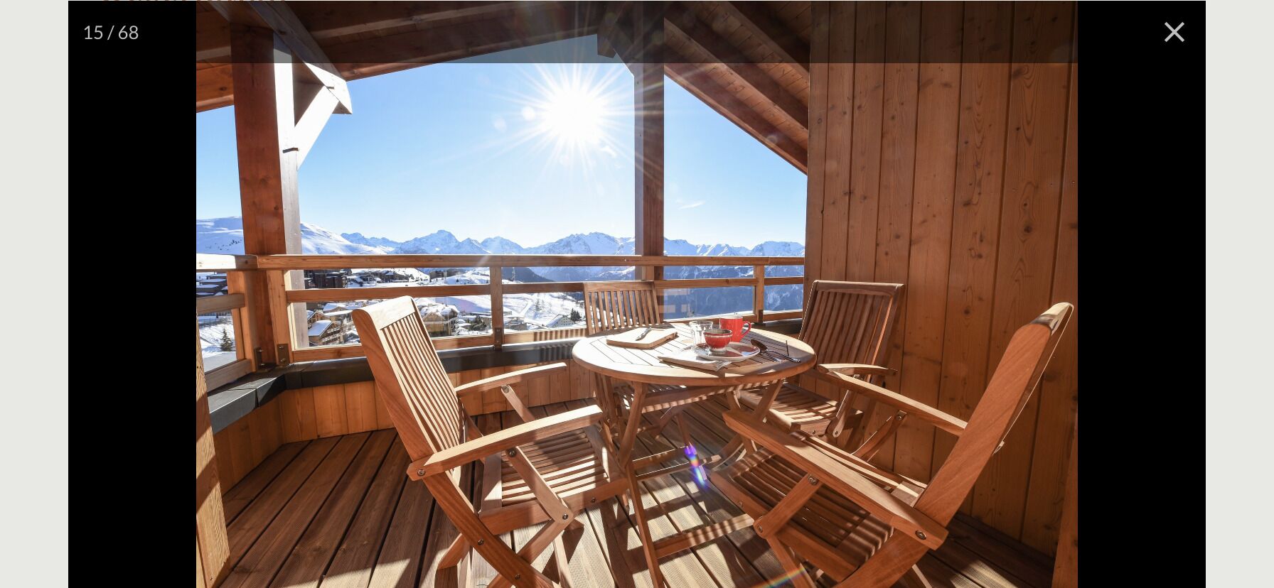 Prestigious apartment ski in ski out, panoramic view