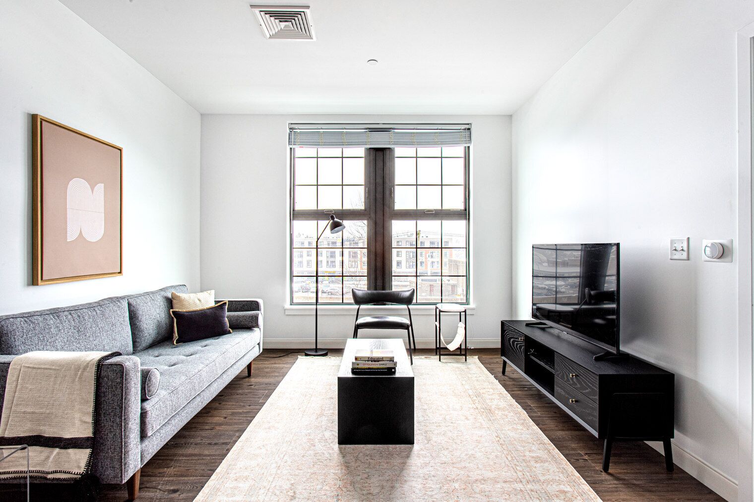 Chic 1BR w/ Gym, W/D, Steps from Newtonville Train by Blueground