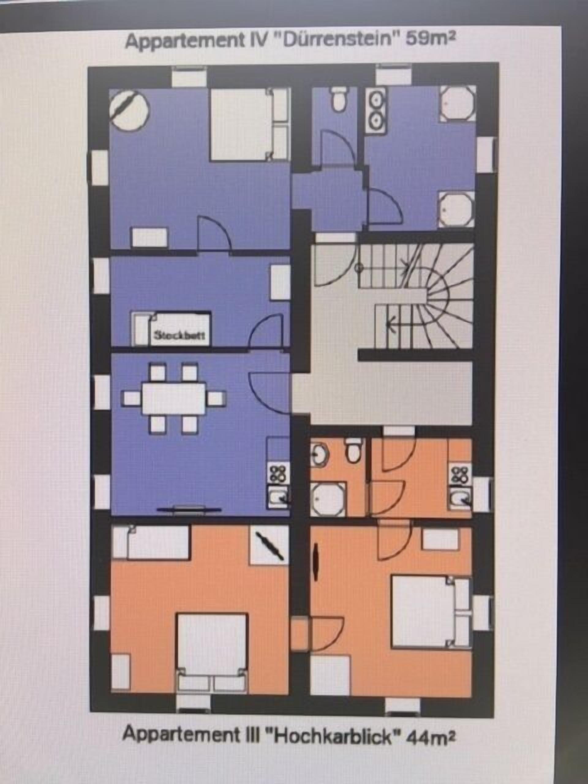 Hochkarblick apartment with two bedrooms, terrace and garden