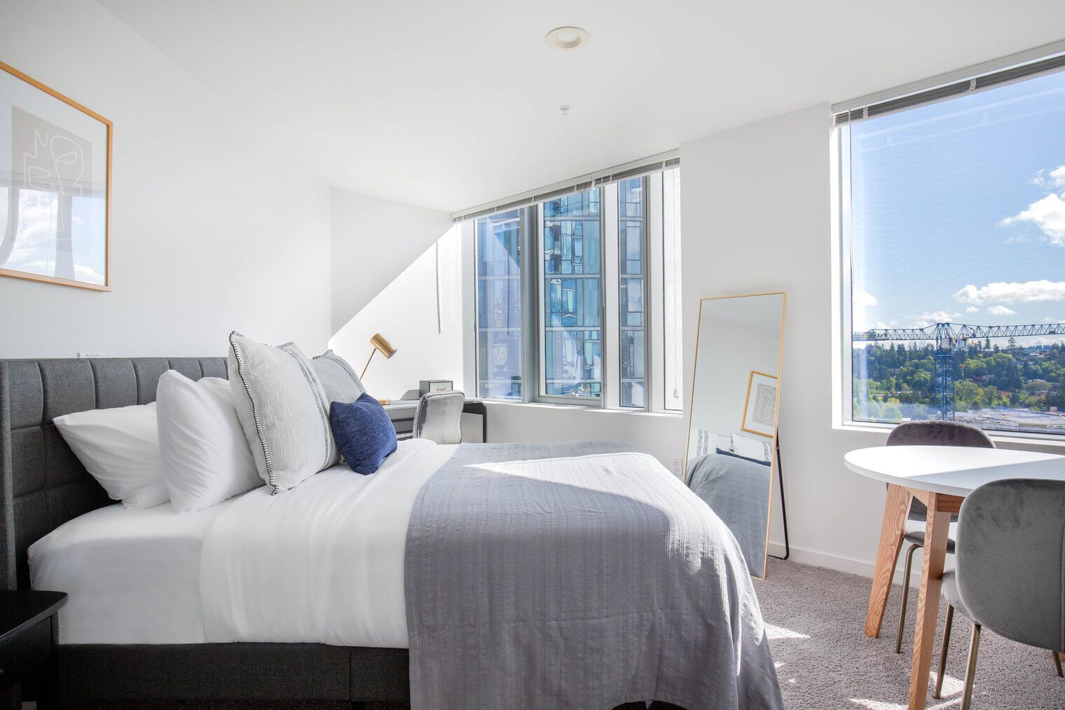 Premium Downtown Bellevue Studio w/ Gym, W/D, near shops, by Blueground