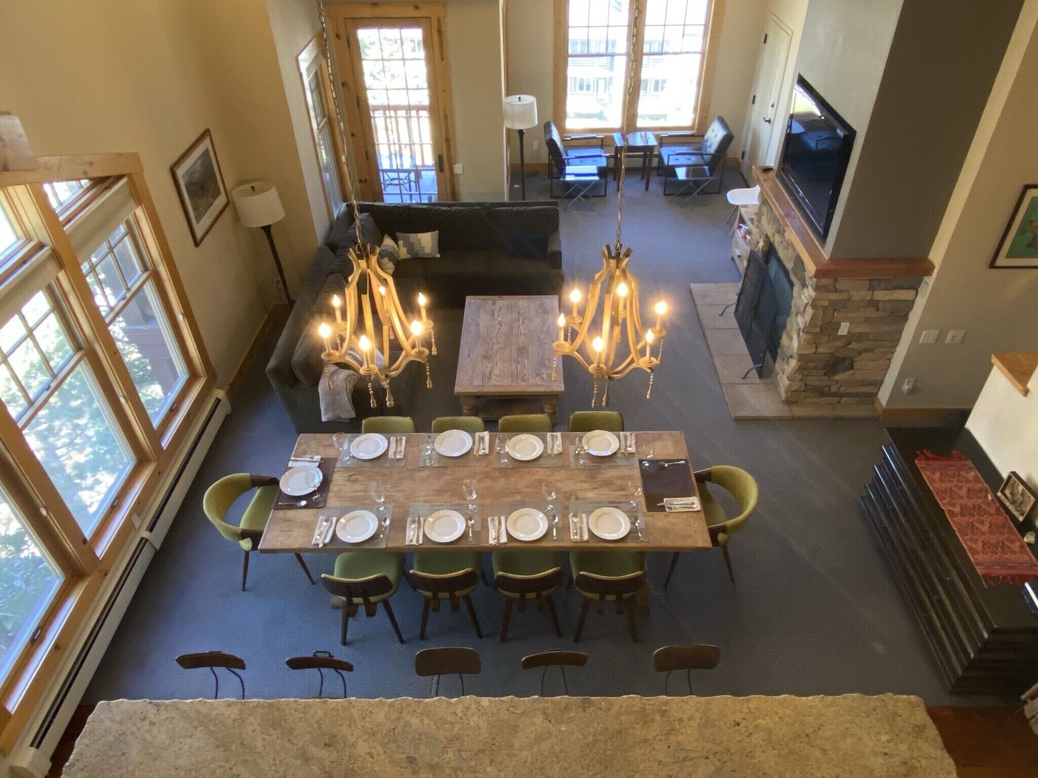 Spacious Kirkwood luxury condo with mountain and meadow views on mountain side