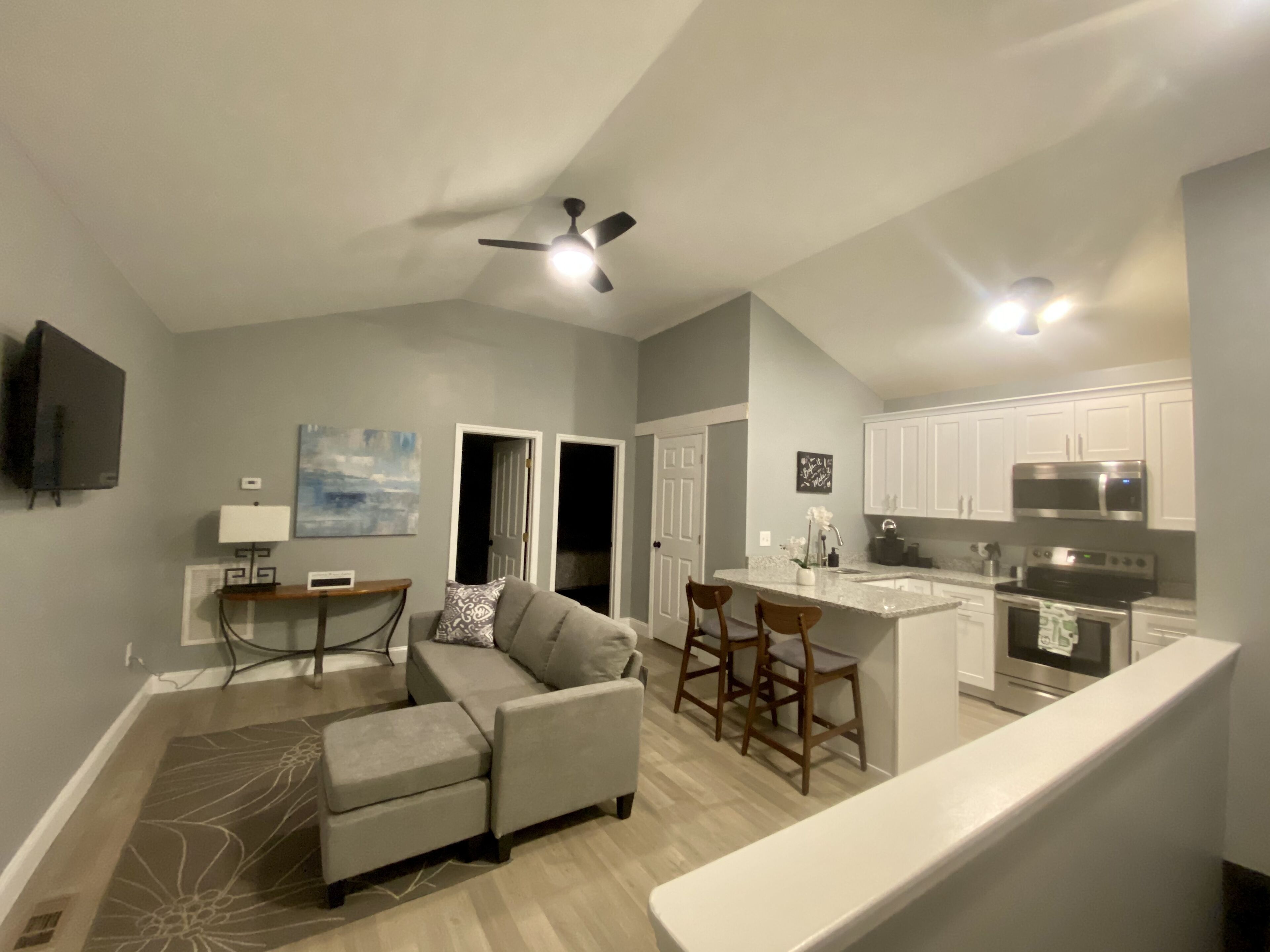 Welcome to Greenville’s Brand New Modern, Cozy apartment .
