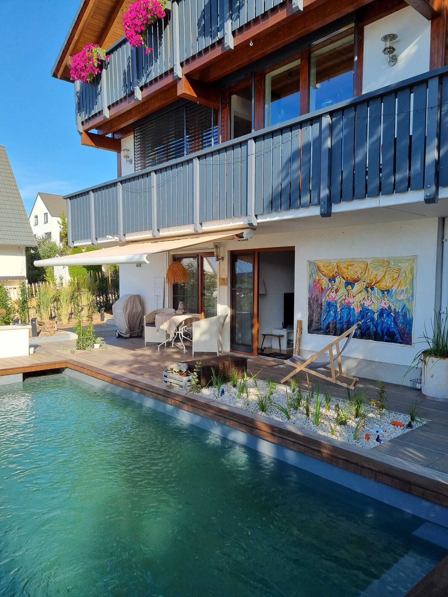 Studio 22 with pool use, sauna, wood-burning stove and terrace Fitness equipment