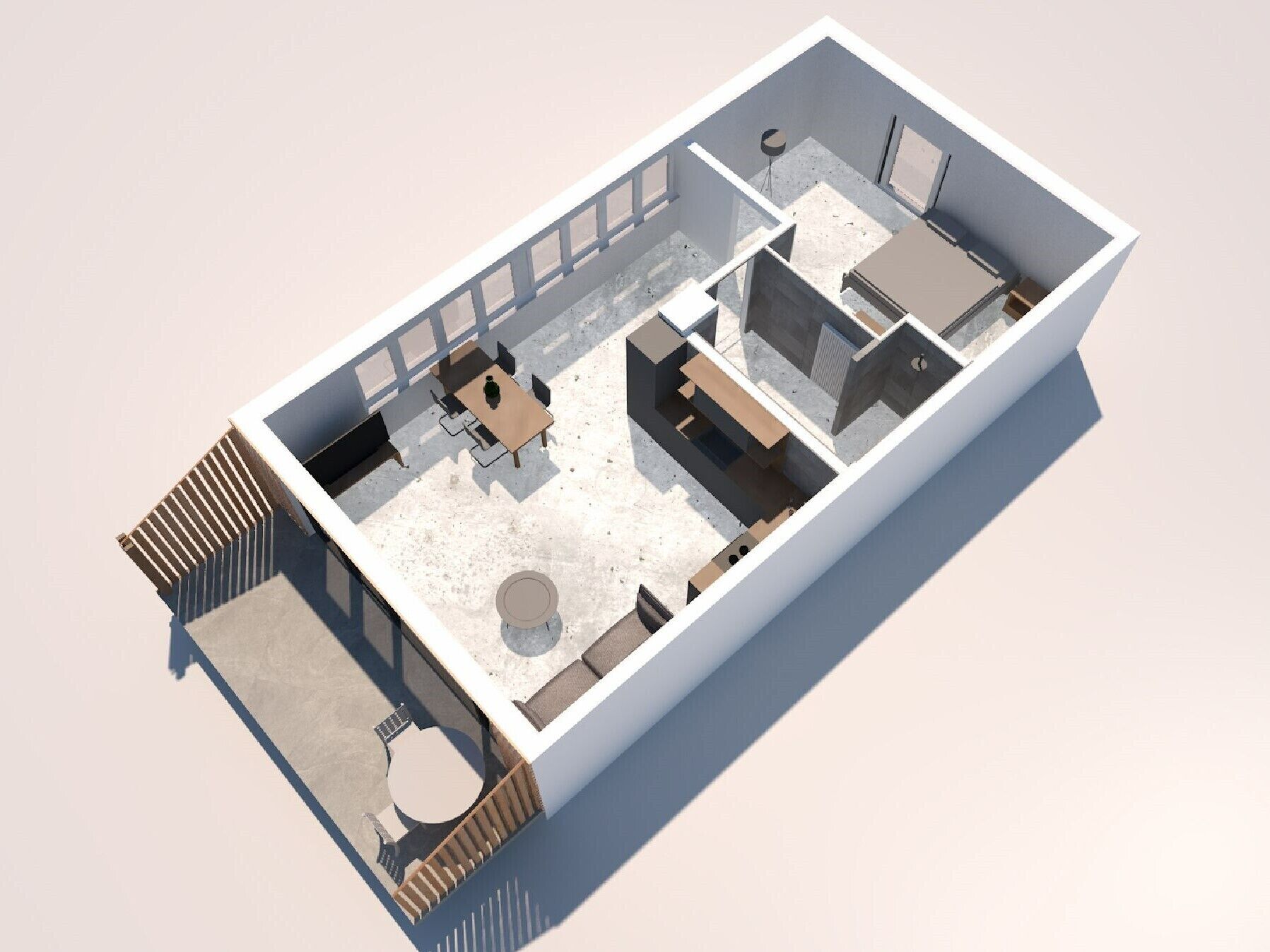 5 Weißburgunder, 64qm, Balkon, 1 Schlafzimmer, Max. 2 Personen