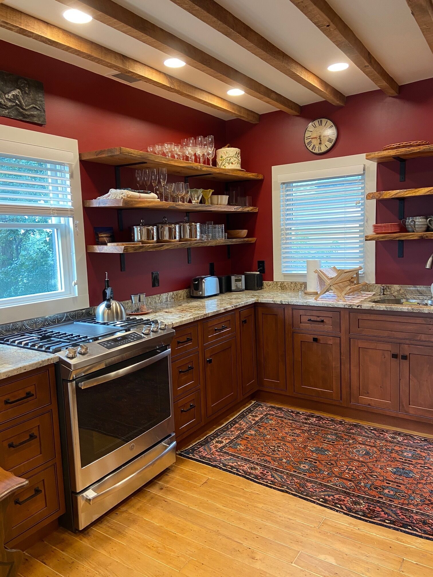 Elegantly appointed, newly renovated apartment in early 1800's brick farmhouse