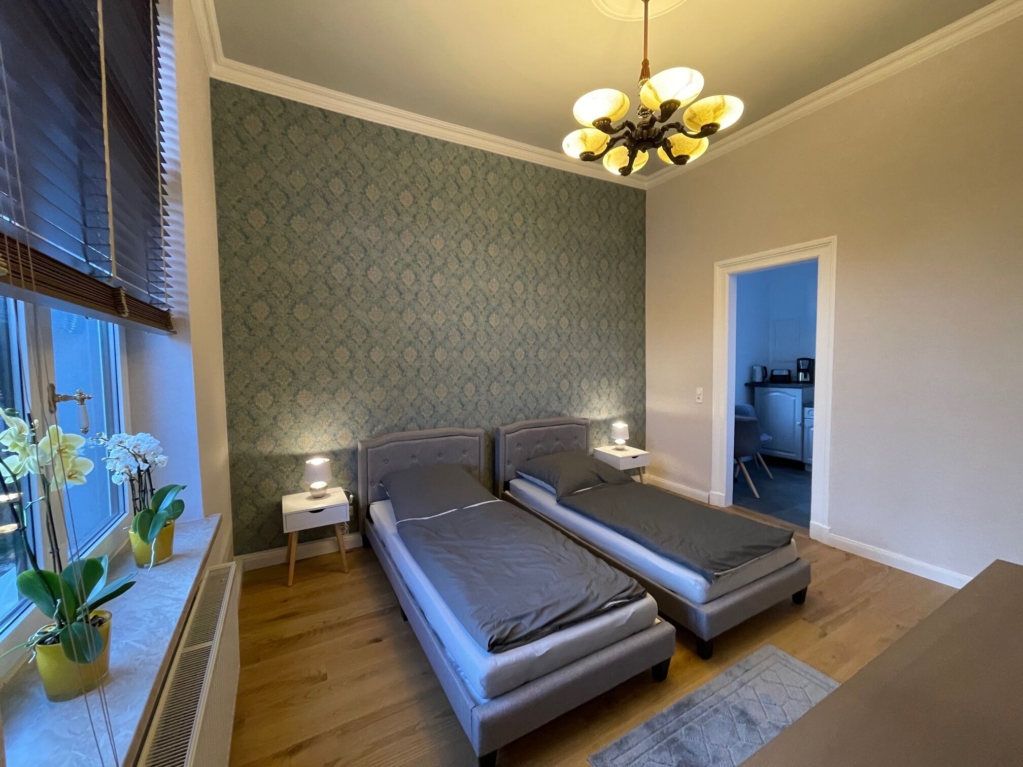 Stadthaus Moritz-modern apartment in the style of the old + garden shed