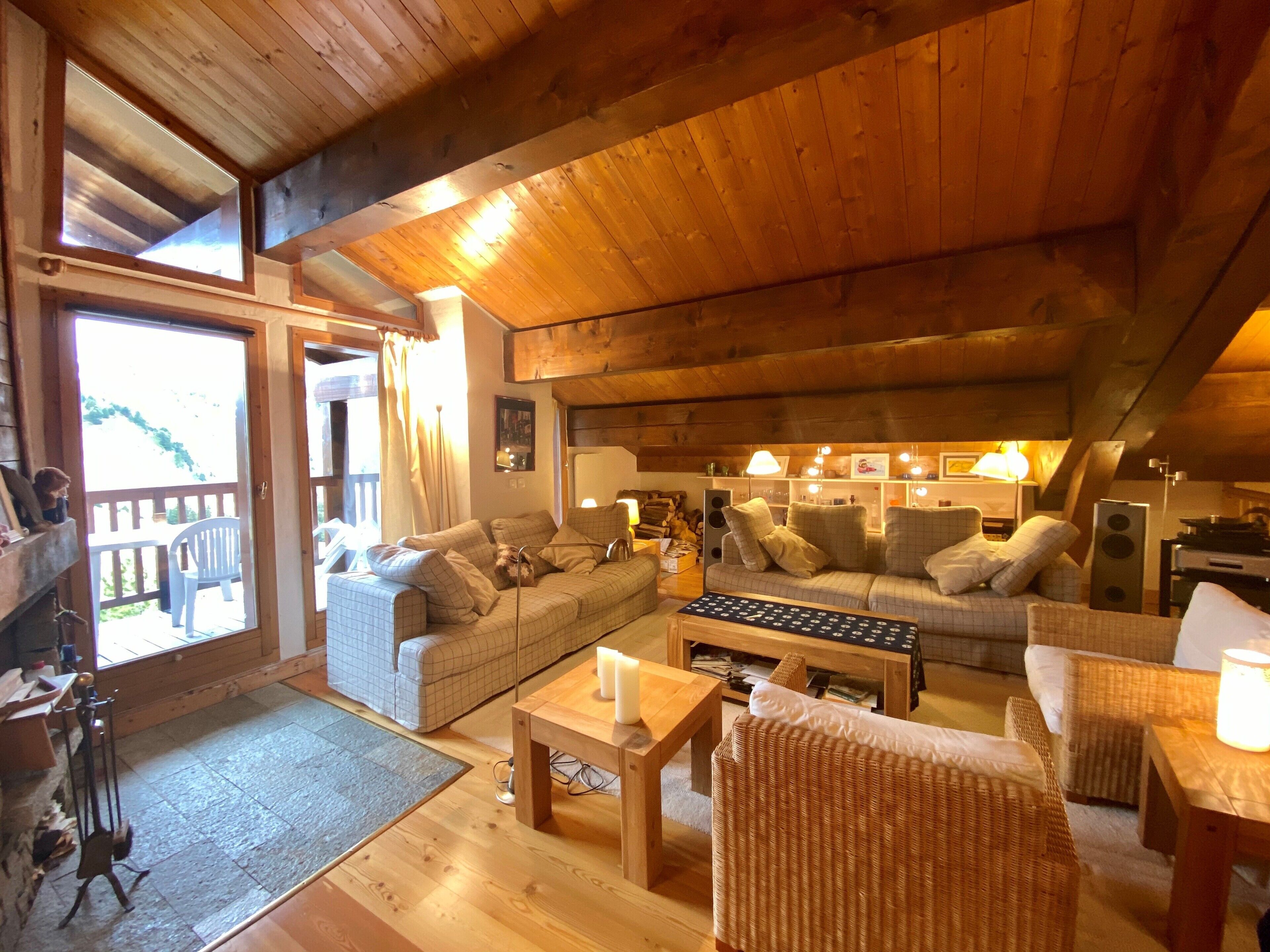 170m2 duplex in Les Arcs 2000 feet from the slopes with Mont Blanc view