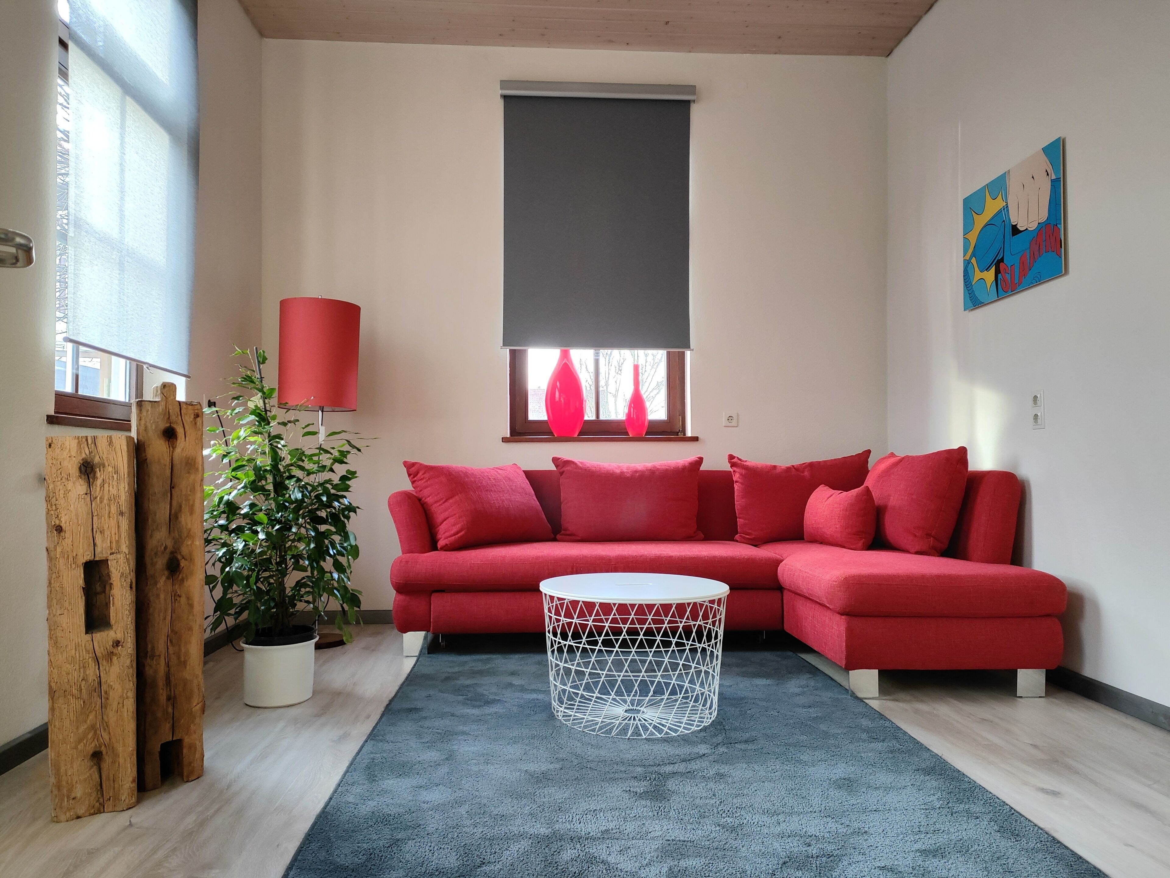 Holiday apartment in an old building with a loft character
