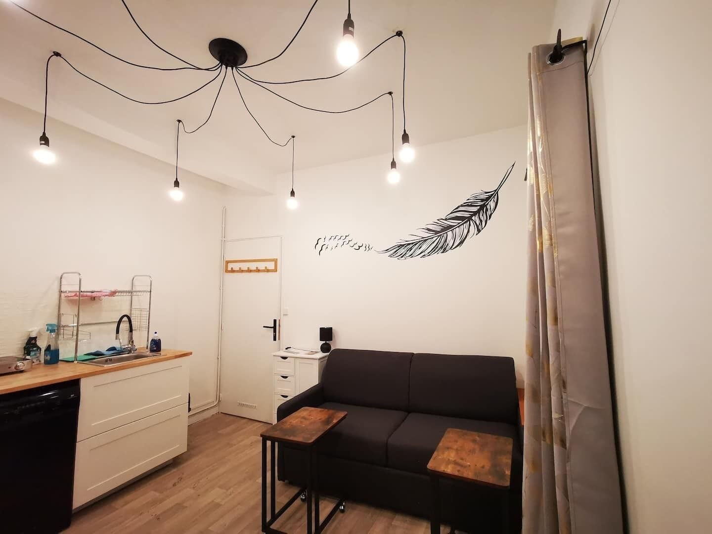 Studio City Center Rive de Gier | Netflix Wifi Ideal Displacement Pro