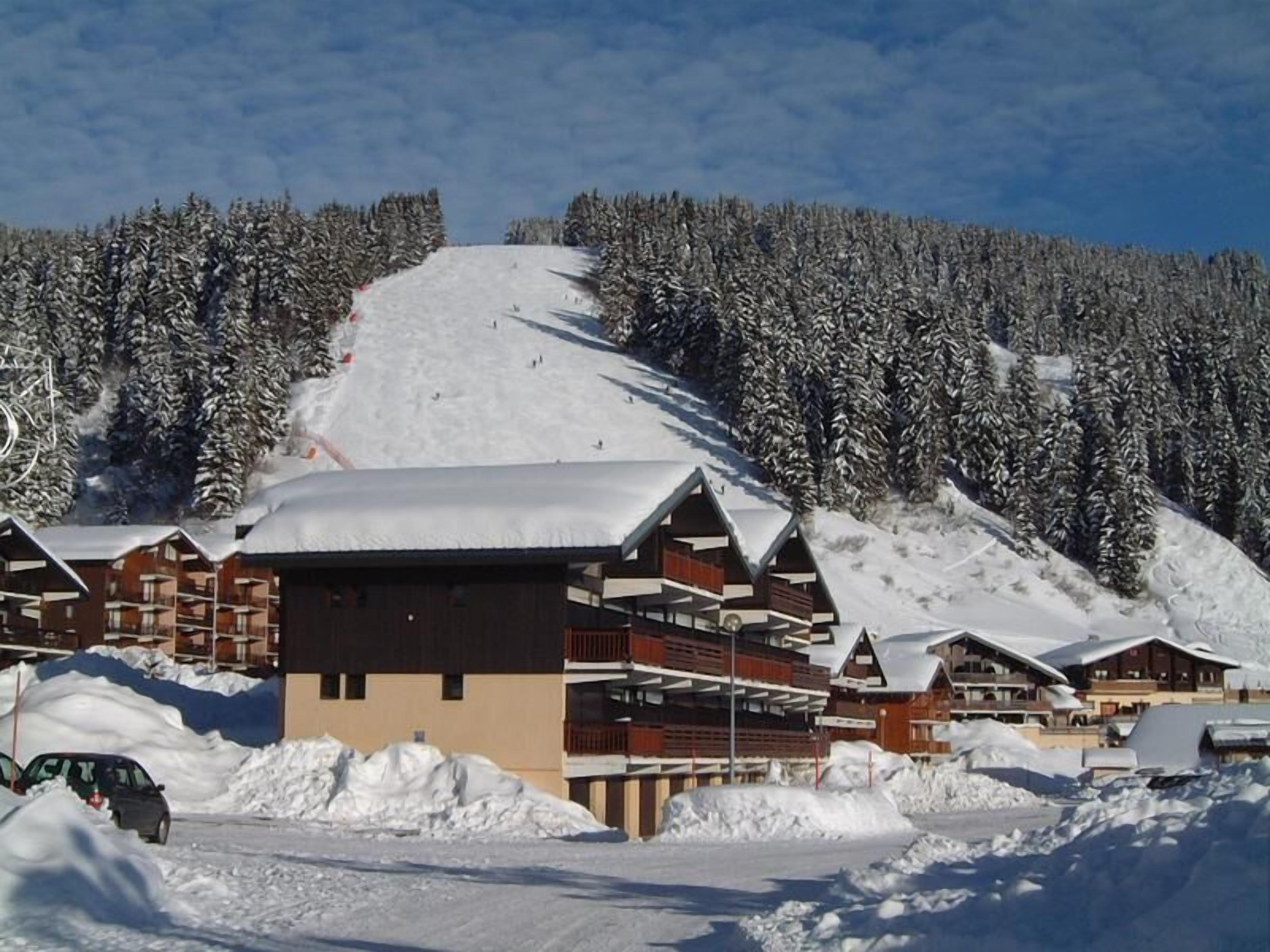 300m from ski slopes, 2nd floor, view panoramic, balcony, tv, ski locker, 45m², Les Saisies