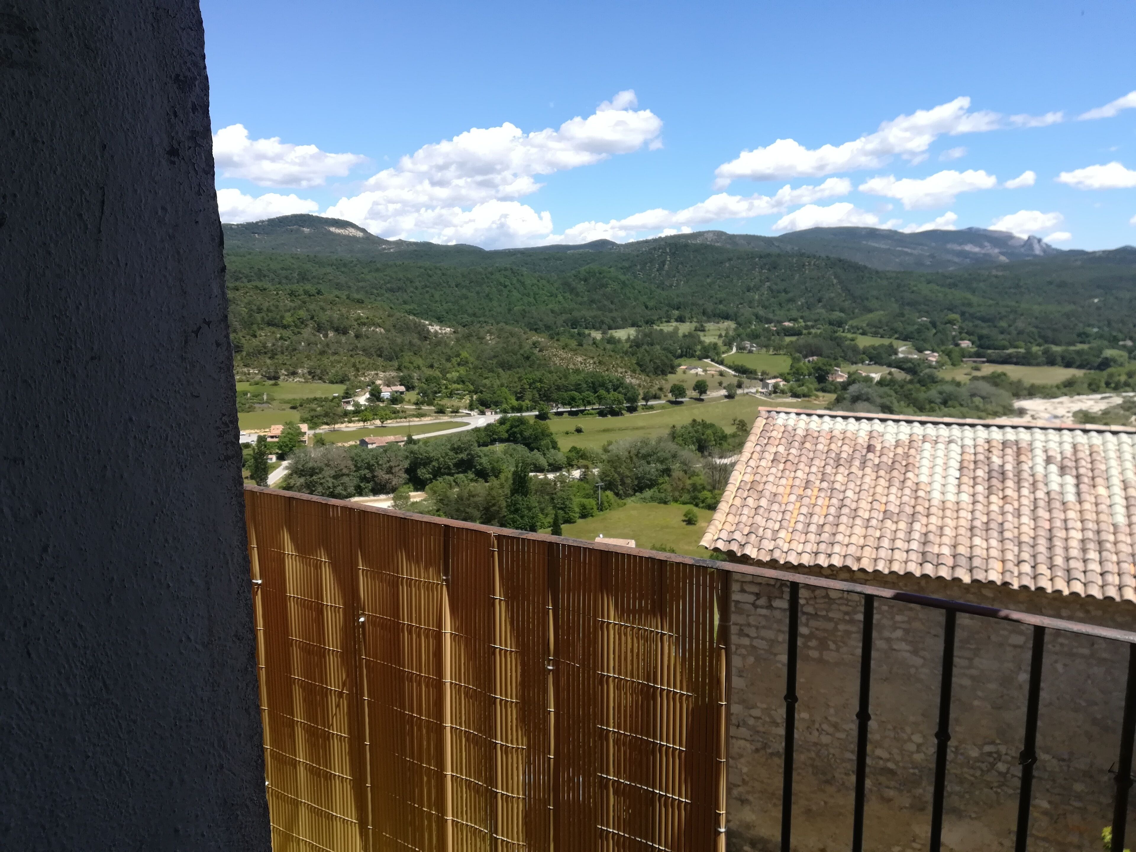 apartment with panoramic view from the balcony