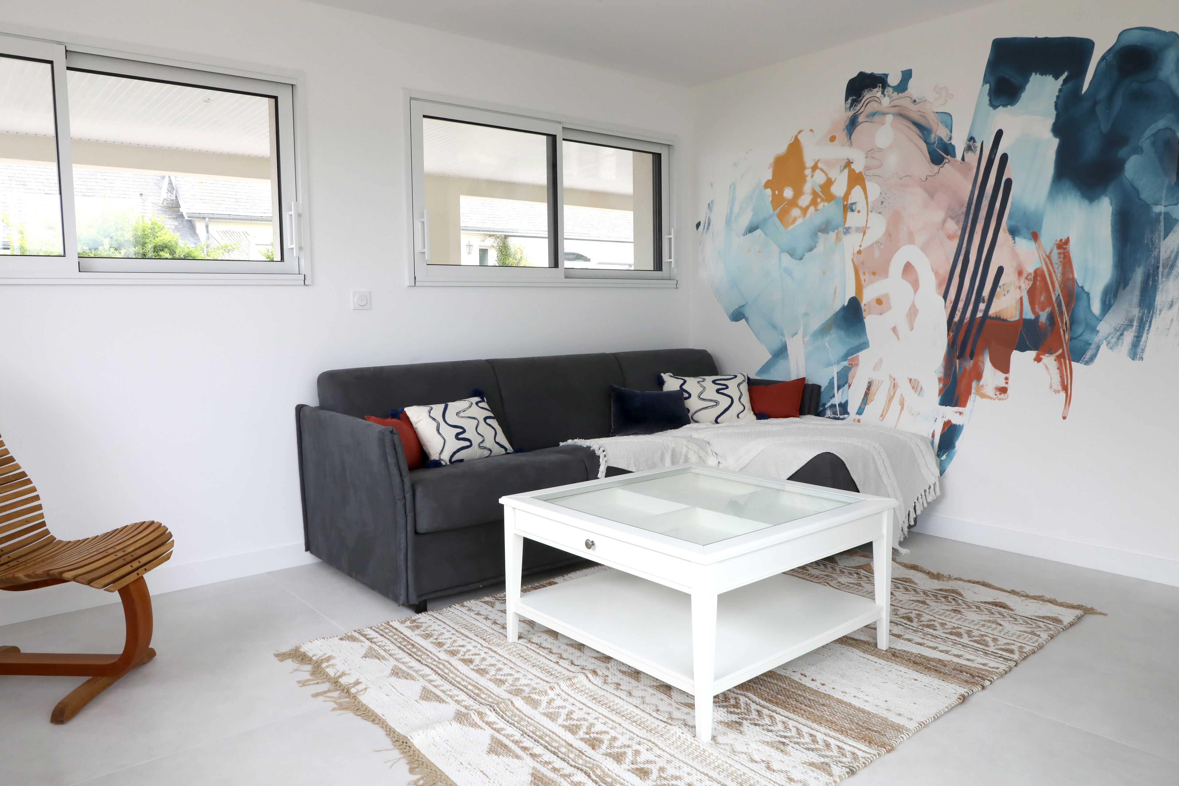 Marine Blue Apartment Terrace and Sauna