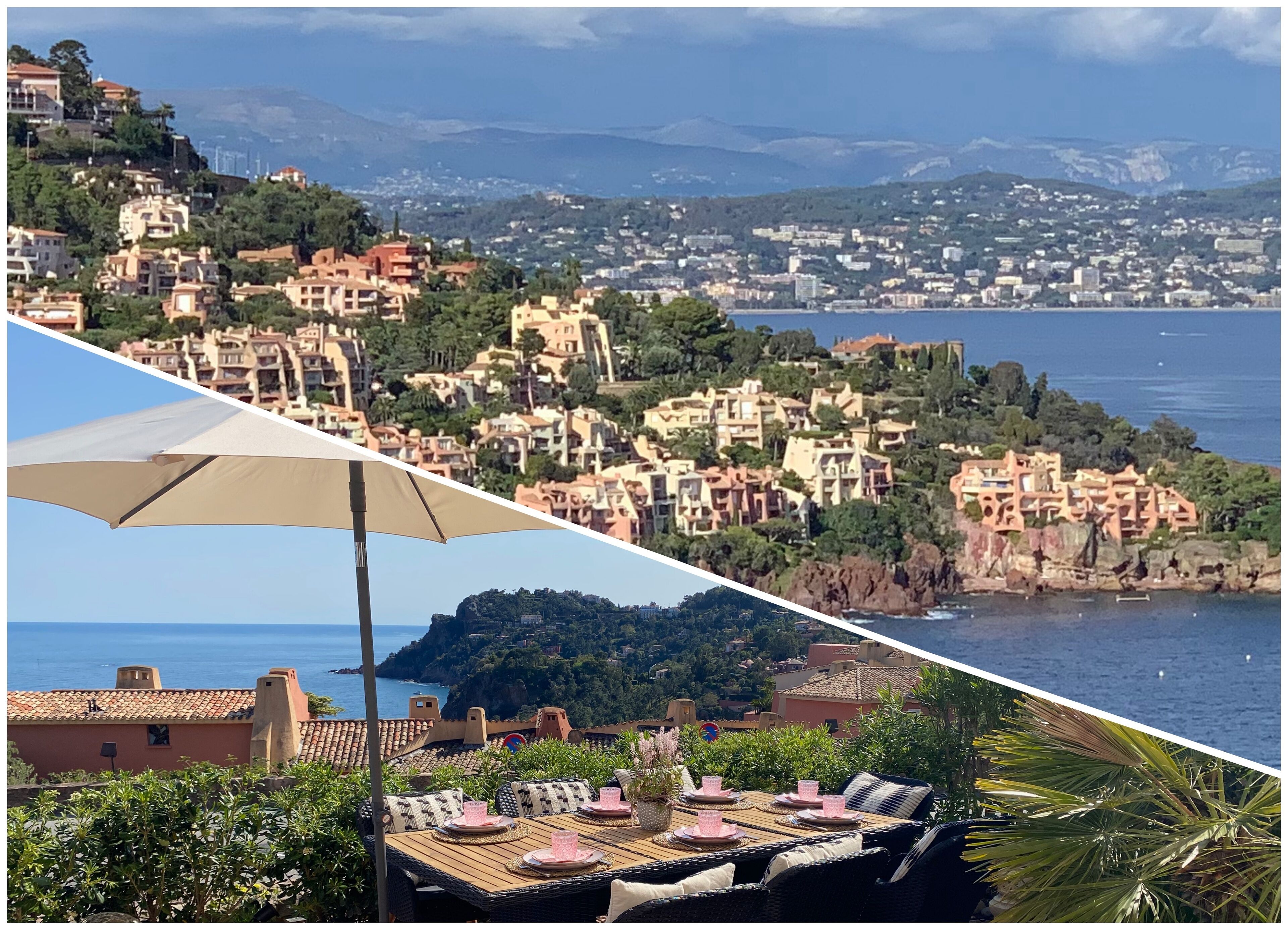 Apartment with sea view, 70m² terrace and direct access to the sea