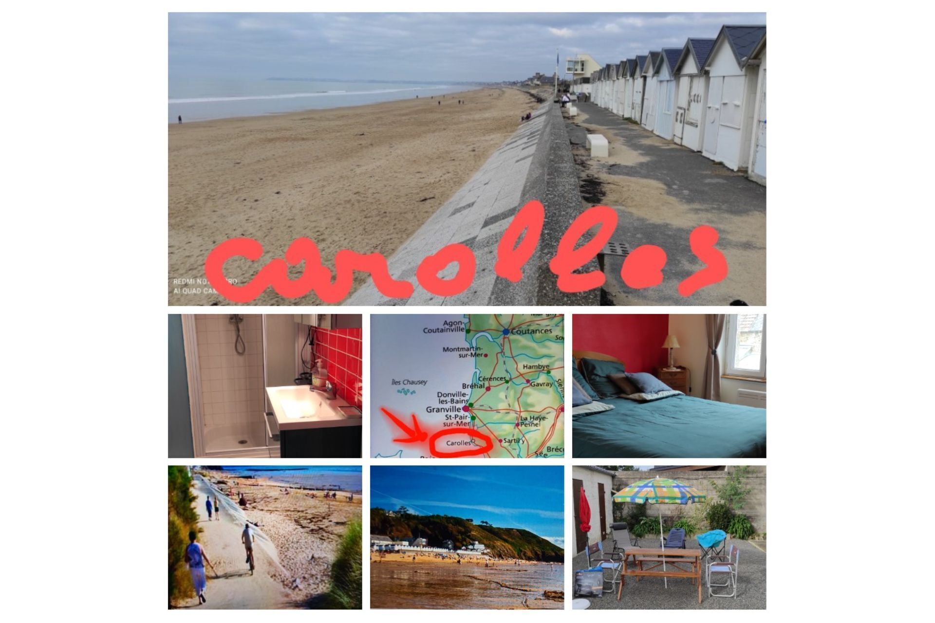 Nice bright apartment 42m2 quiet 5 minutes from the beaches and shops