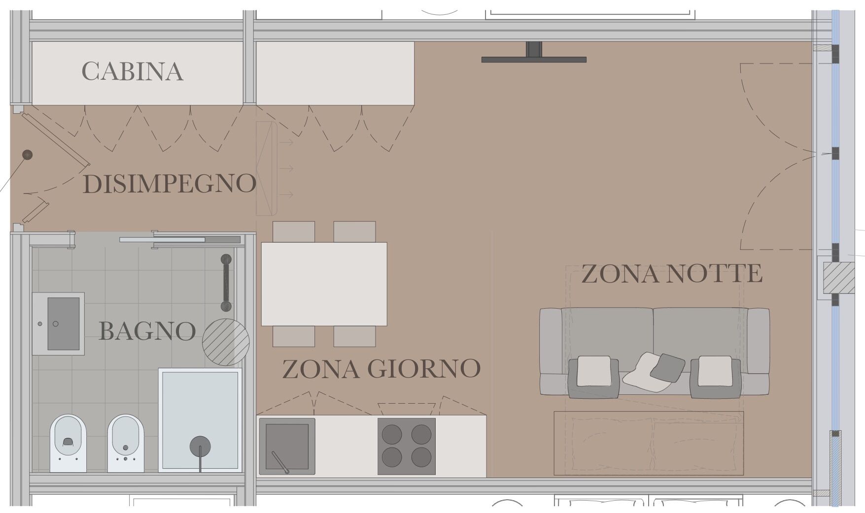 Studio apartment n ° 8