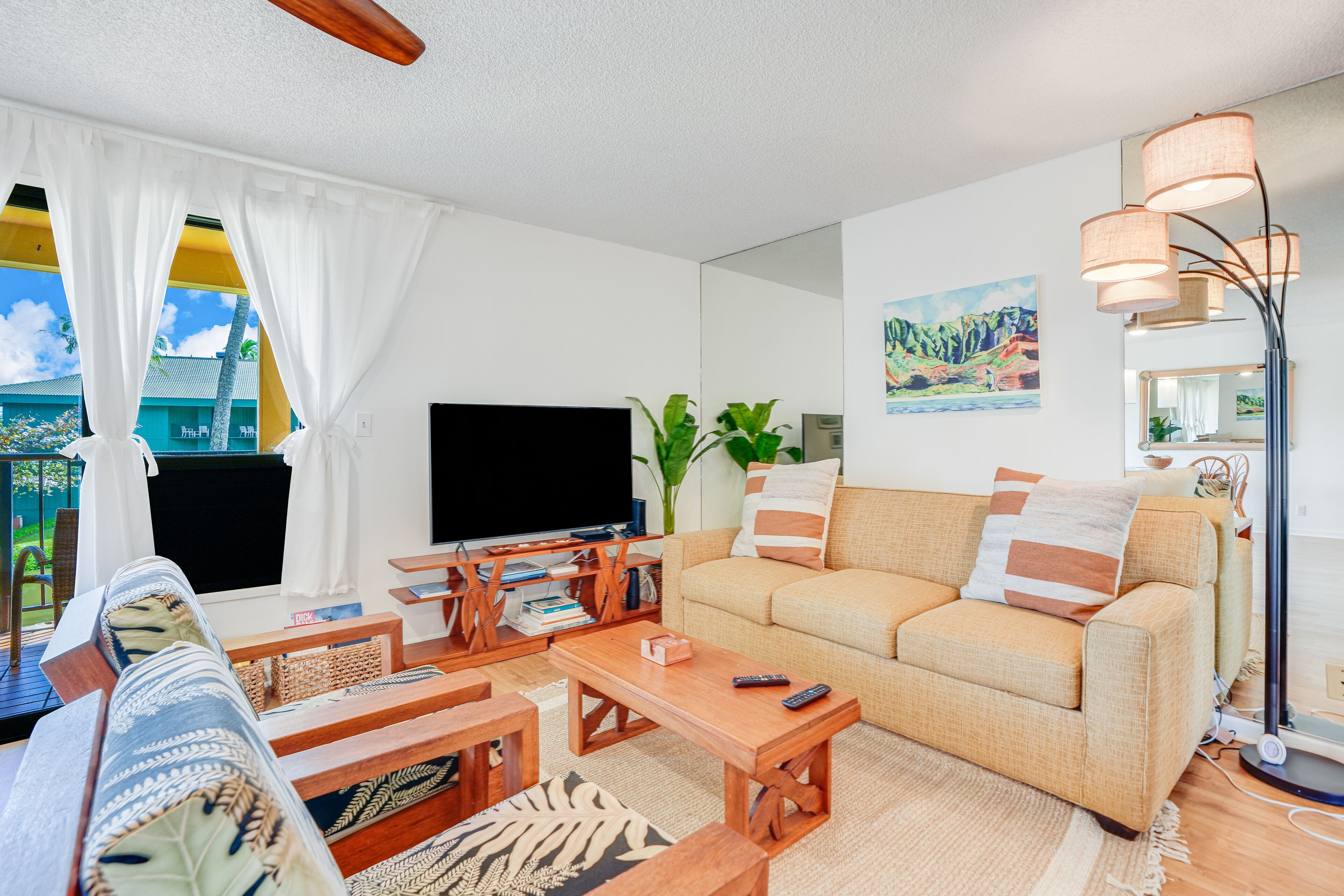 Water-view 3rd-floor condo with lanai, pool & hot tub - near sights & dining