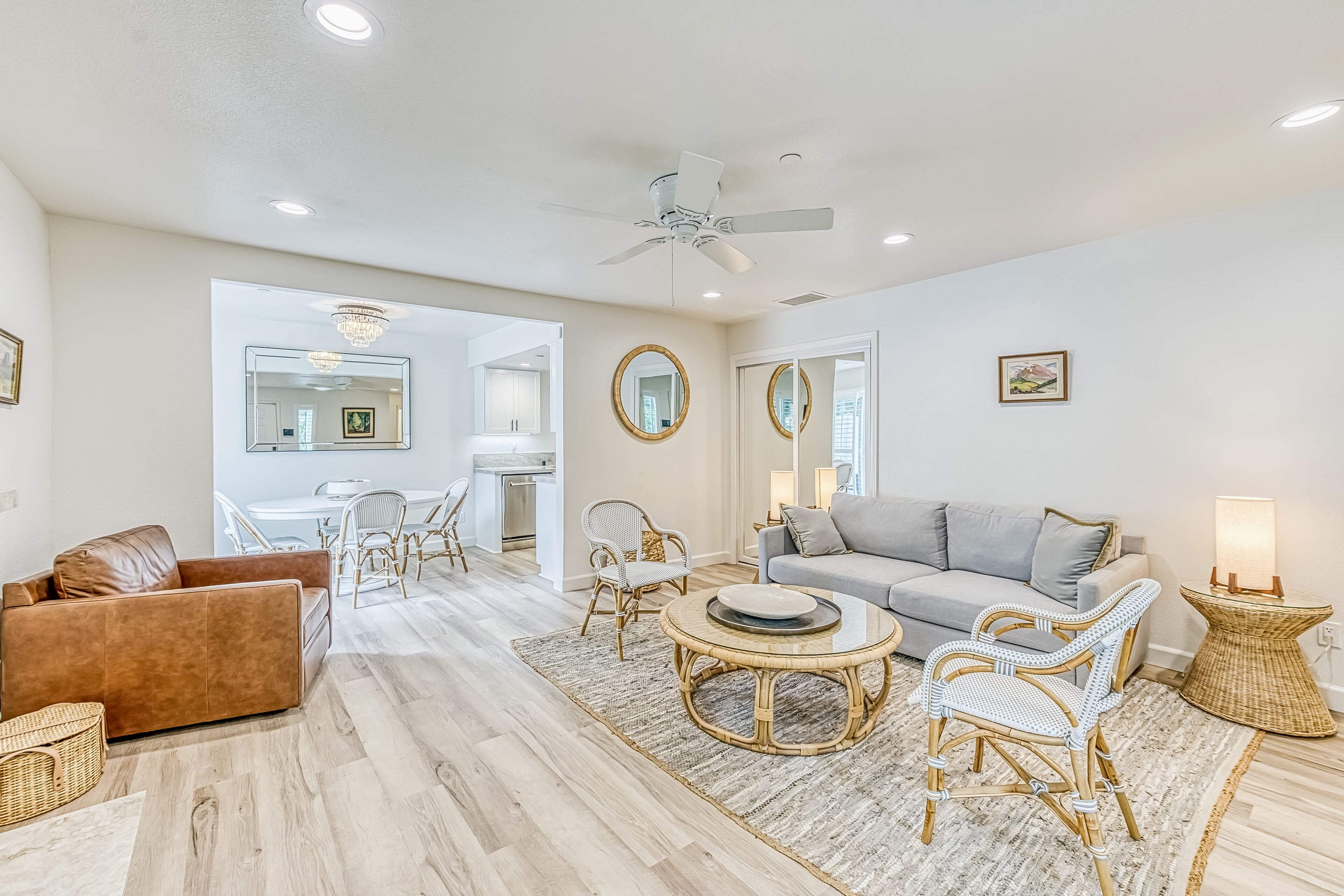 Two-story condo in gated community with patio, pool, hot tub - walk to Bass Lake