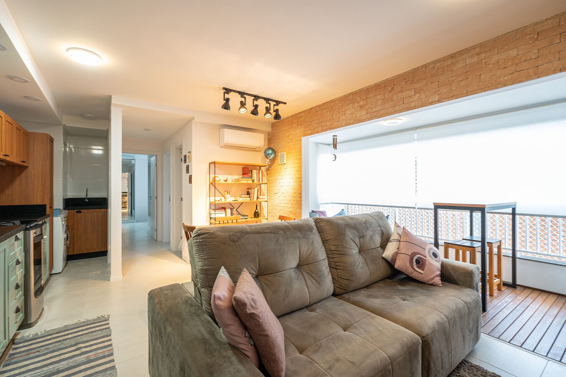Apto c varanda gourmet e home office - Blumenau/SC