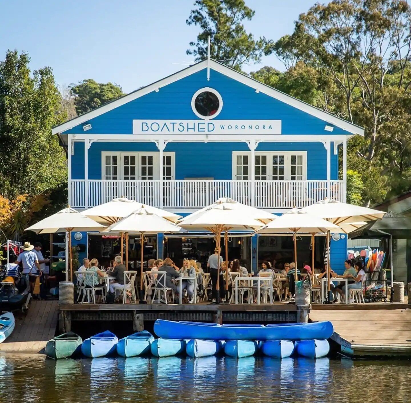 4 bedroom riverfront unit above The Boatshed Café.