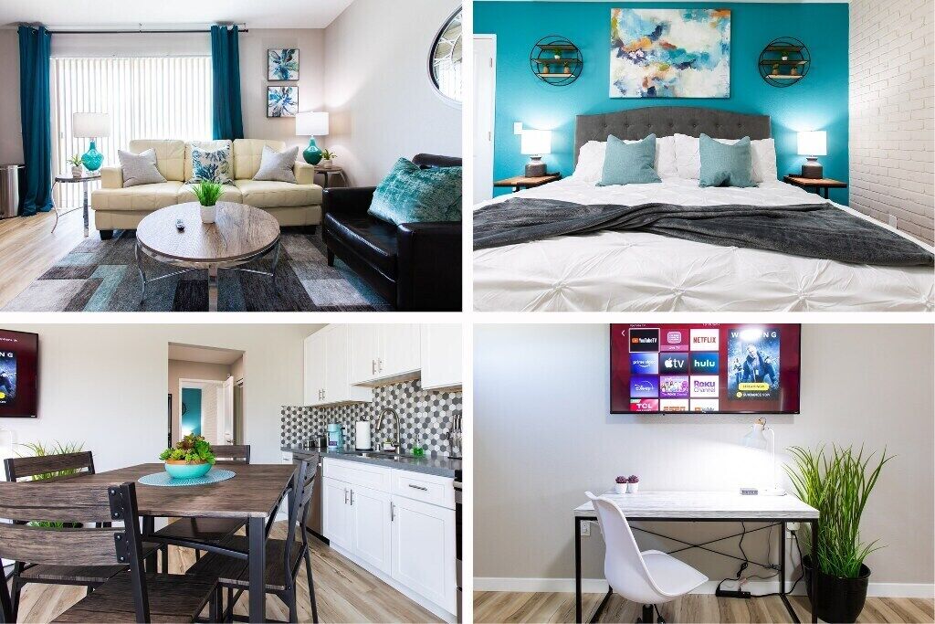 King Bed| Full Kitchen |55"TVs|Fast Wi-Fi | |W/D