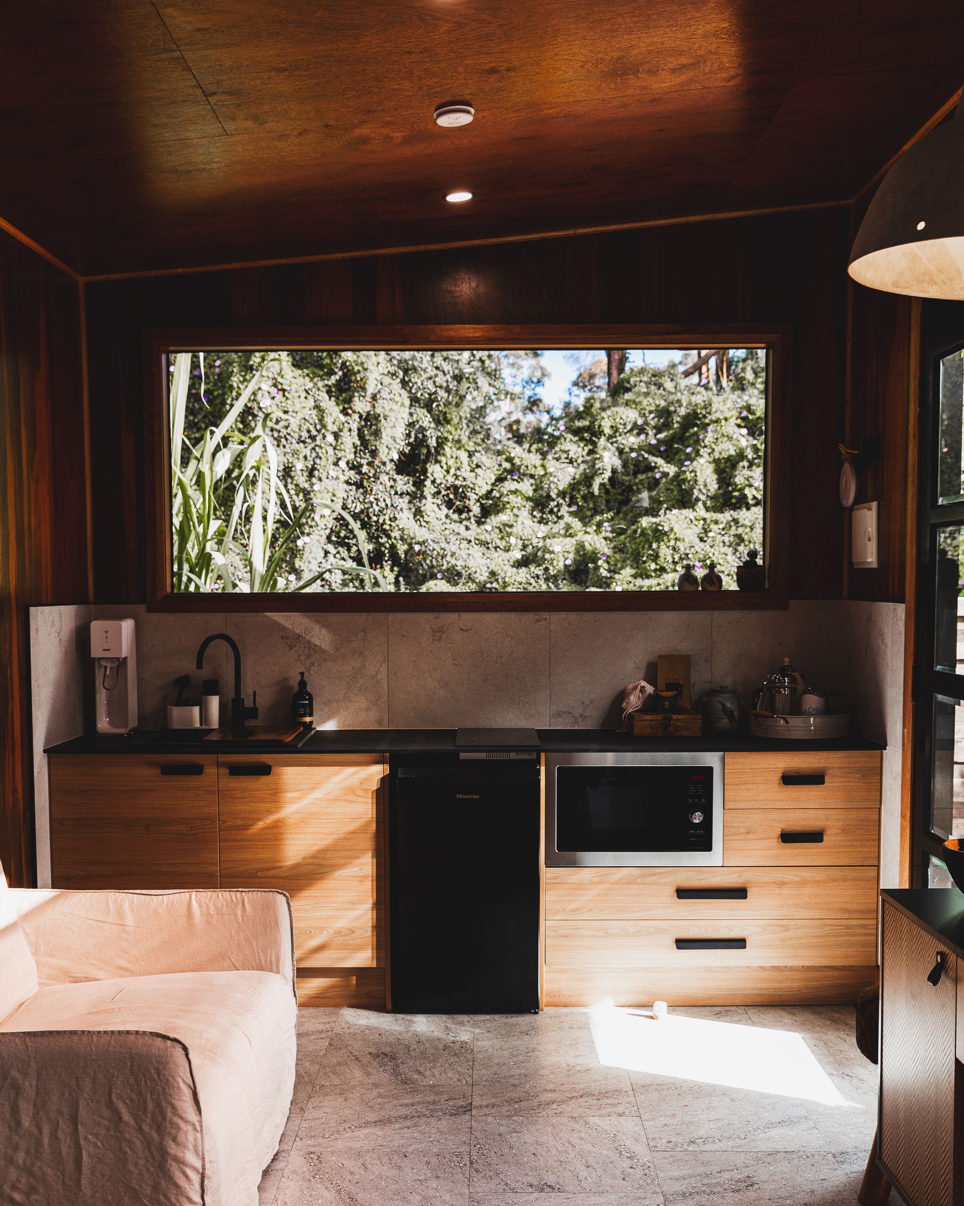 Luxury tiny home, Large backyard, Quiet escape.