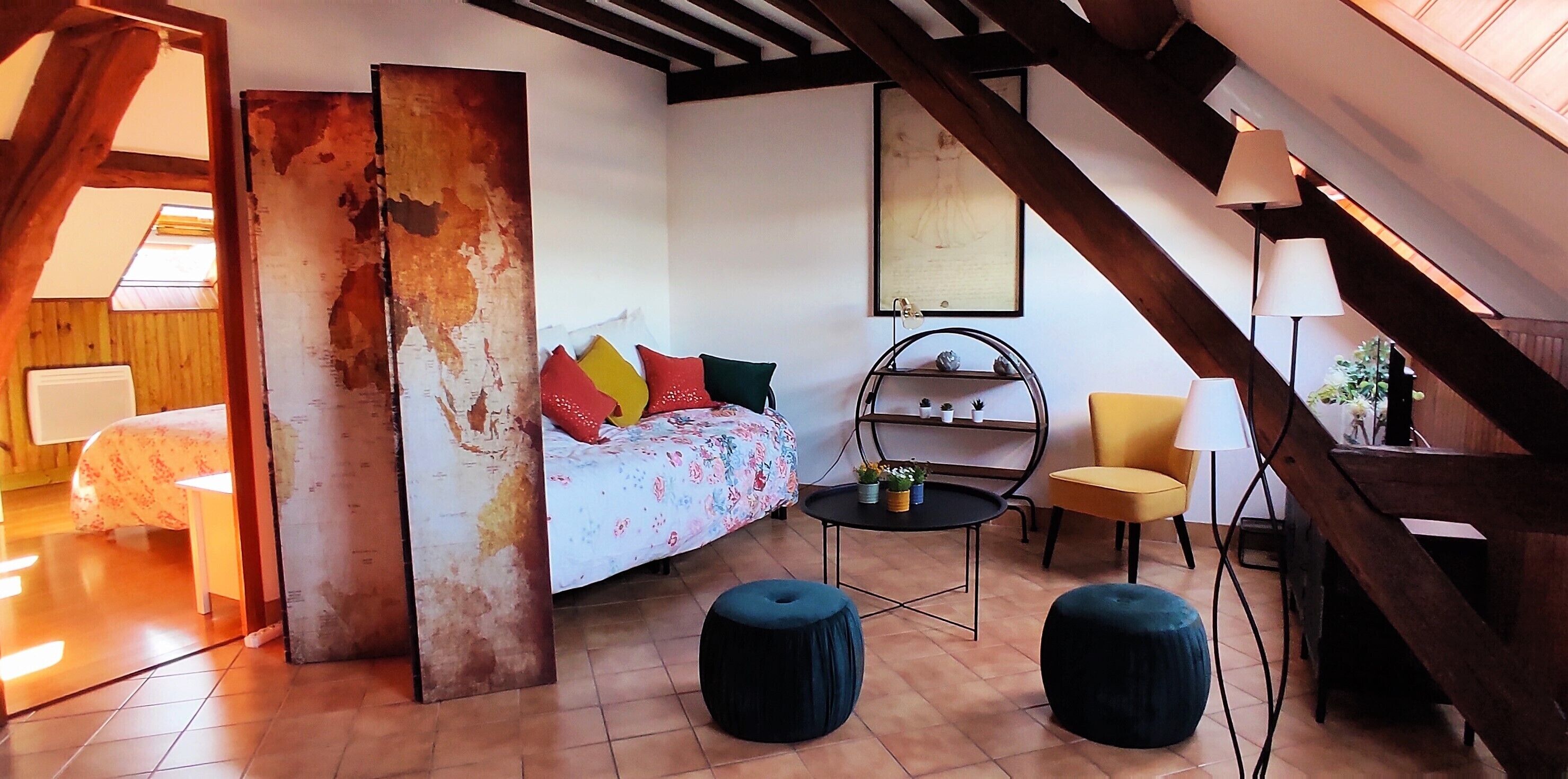 Aux Nids d'Hirondelles, View of the Loire apartment for 6 people in Pouilly sur Loire