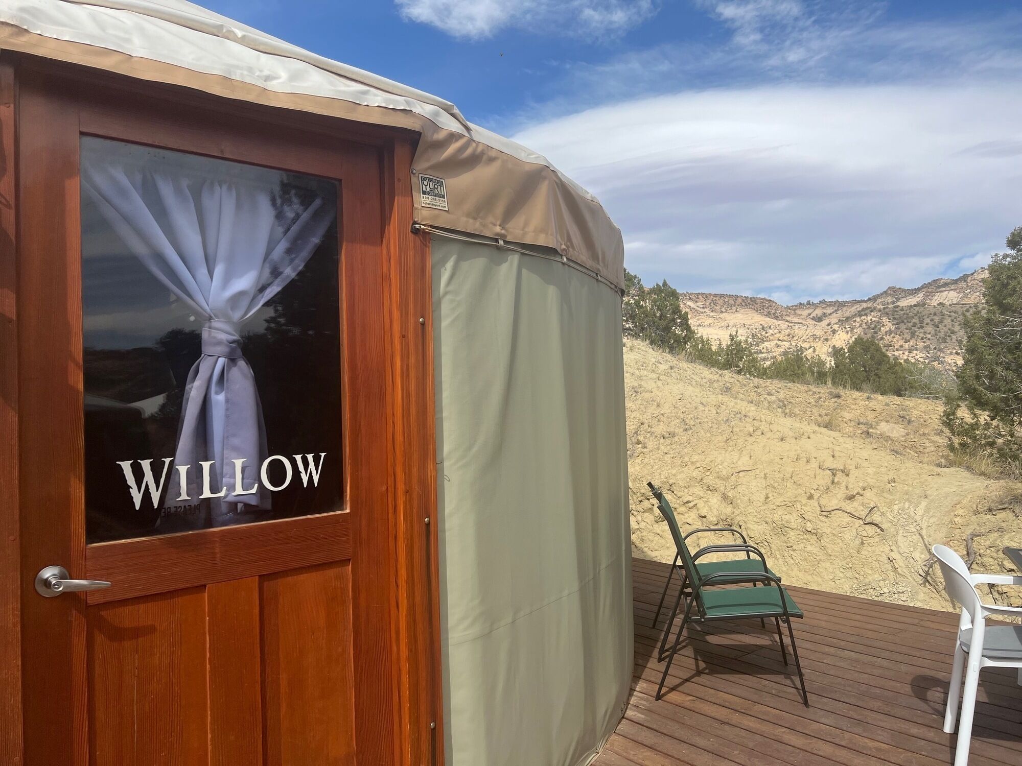 Luxury Glamping Yurt Resort Between National Parks with desert mountain views, close to hiking trails, slot canyons, off-roading and more!