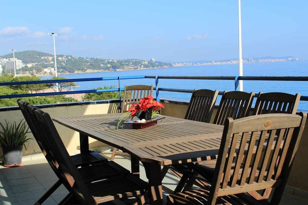Spectacular view to the sea