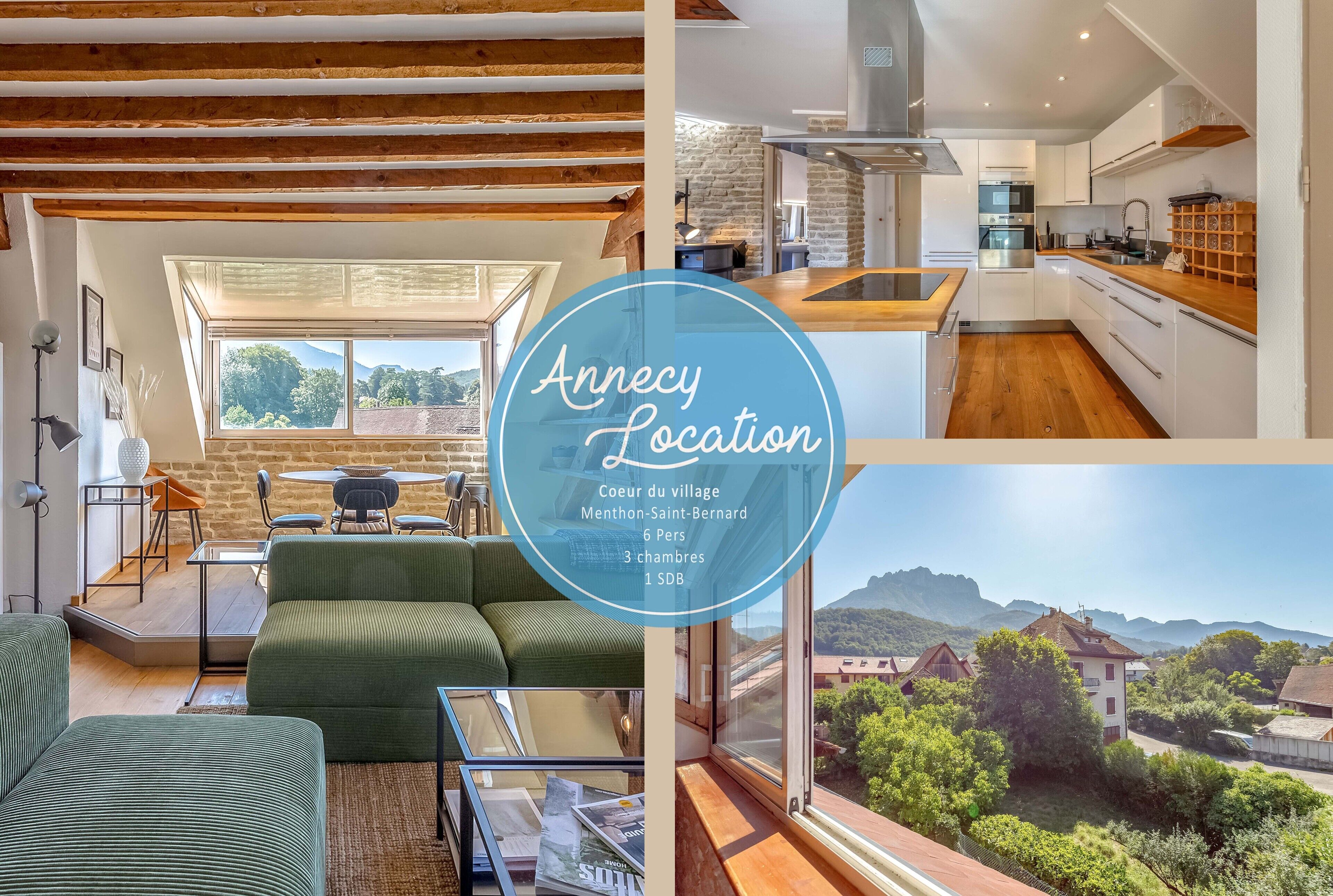 This apartment is a 3 bedroom(s), 1 bathrooms, located in Menthon-Saint-Bernard, Haute-Savoie.