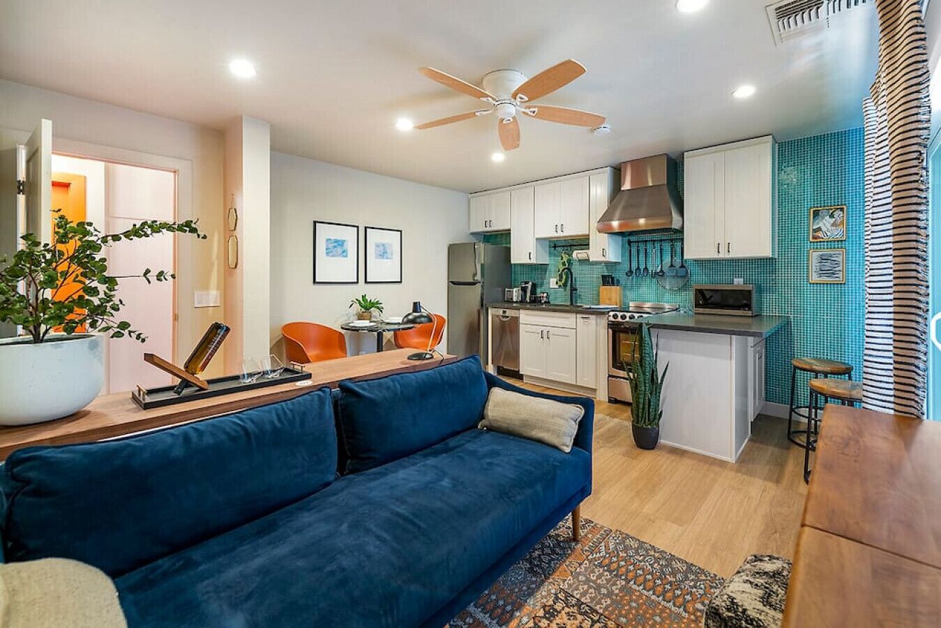 Fully furnished apartment tucked away on-site at UpValley Inn & Hot Springs