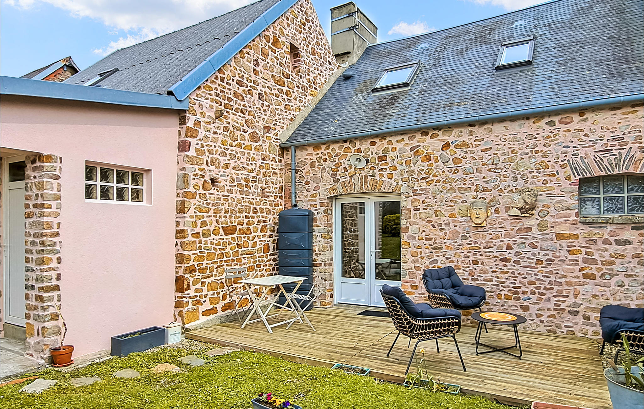 Nice home in Créances with WiFi and 3 Bedrooms