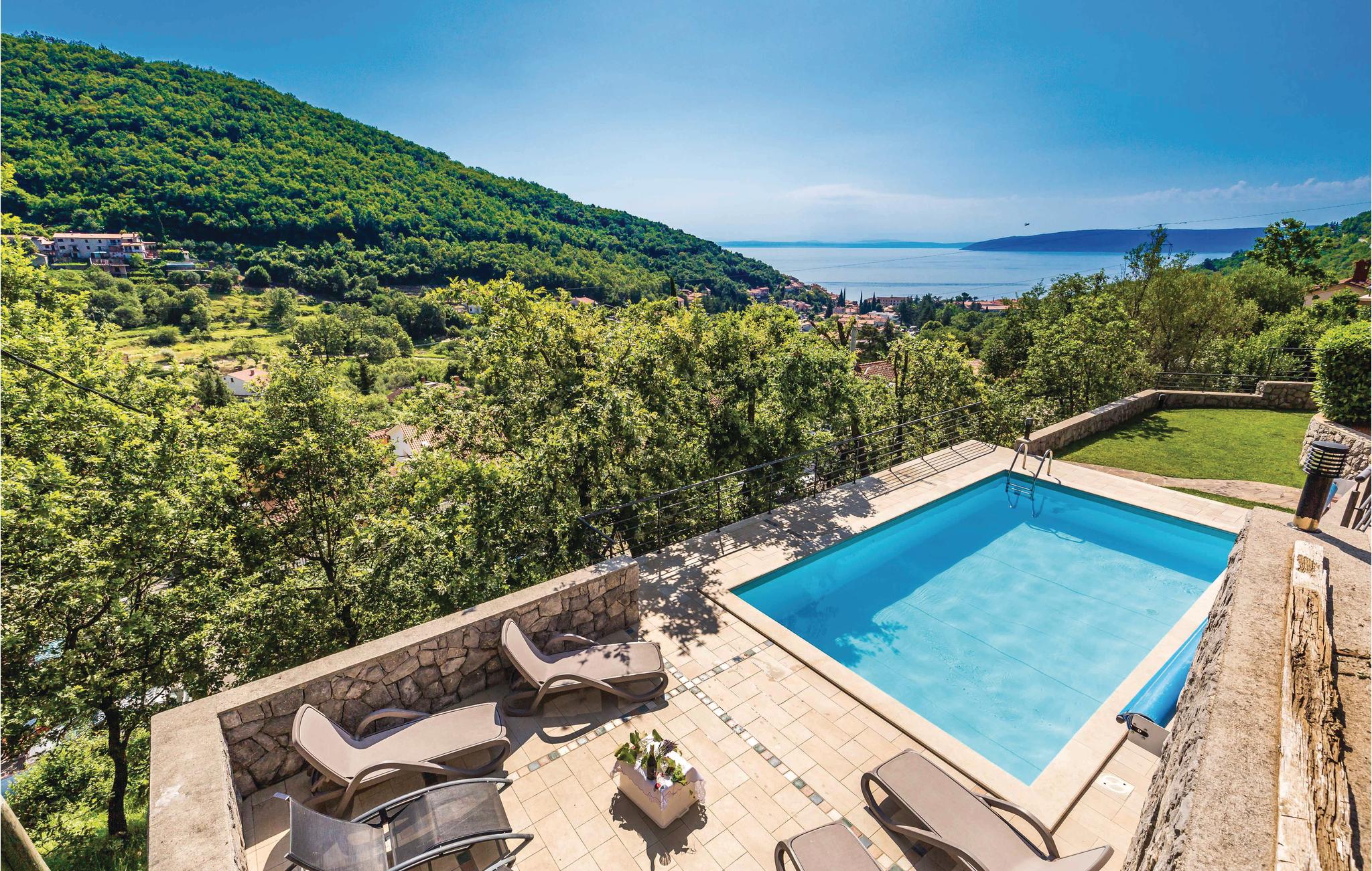 Awesome apartment in Moscenicka Draga with 1 Bedrooms, WiFi and Outdoor swimming pool