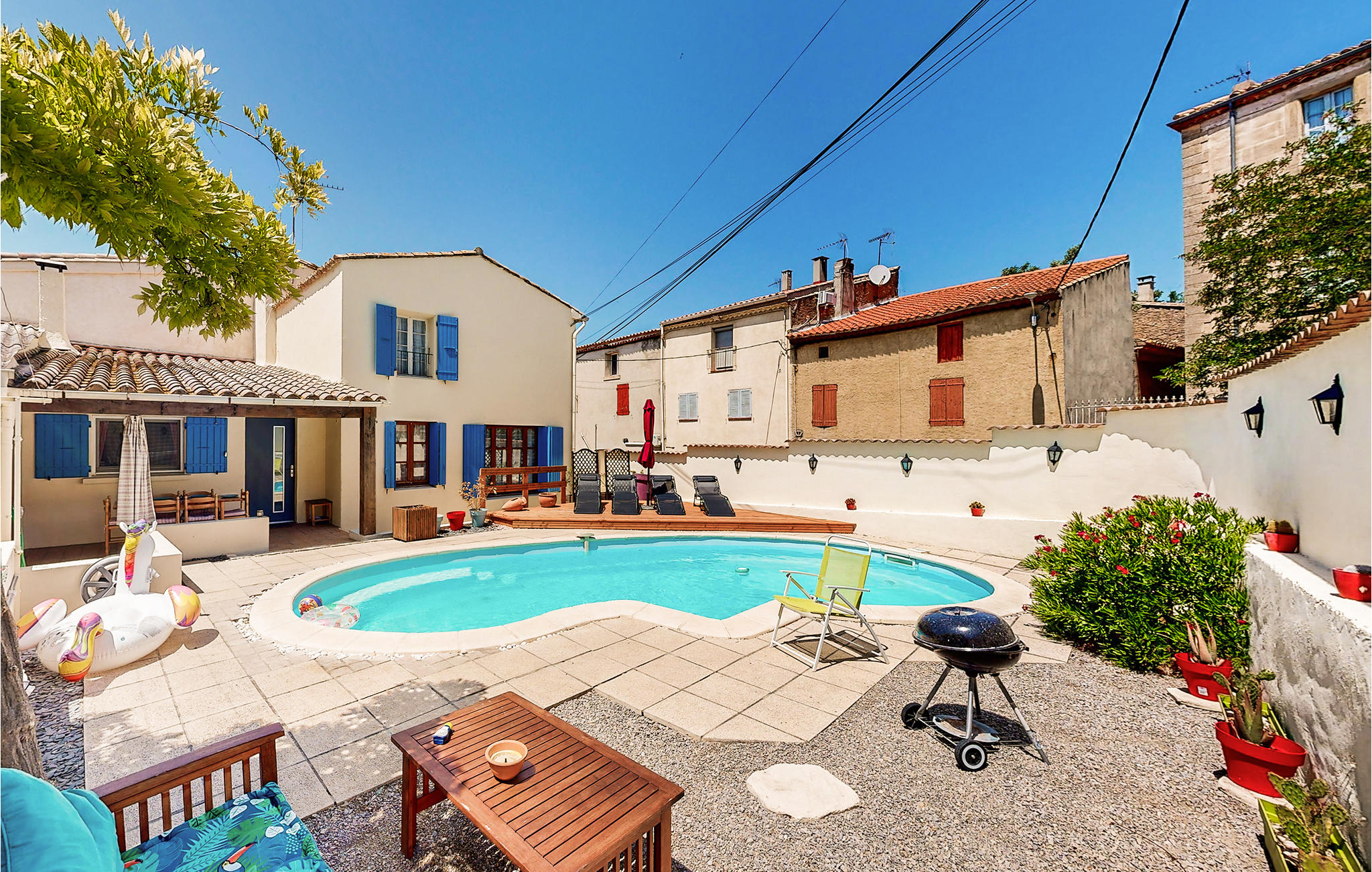 Beautiful home in Ornaisons with 3 Bedrooms, WiFi and Private swimming pool