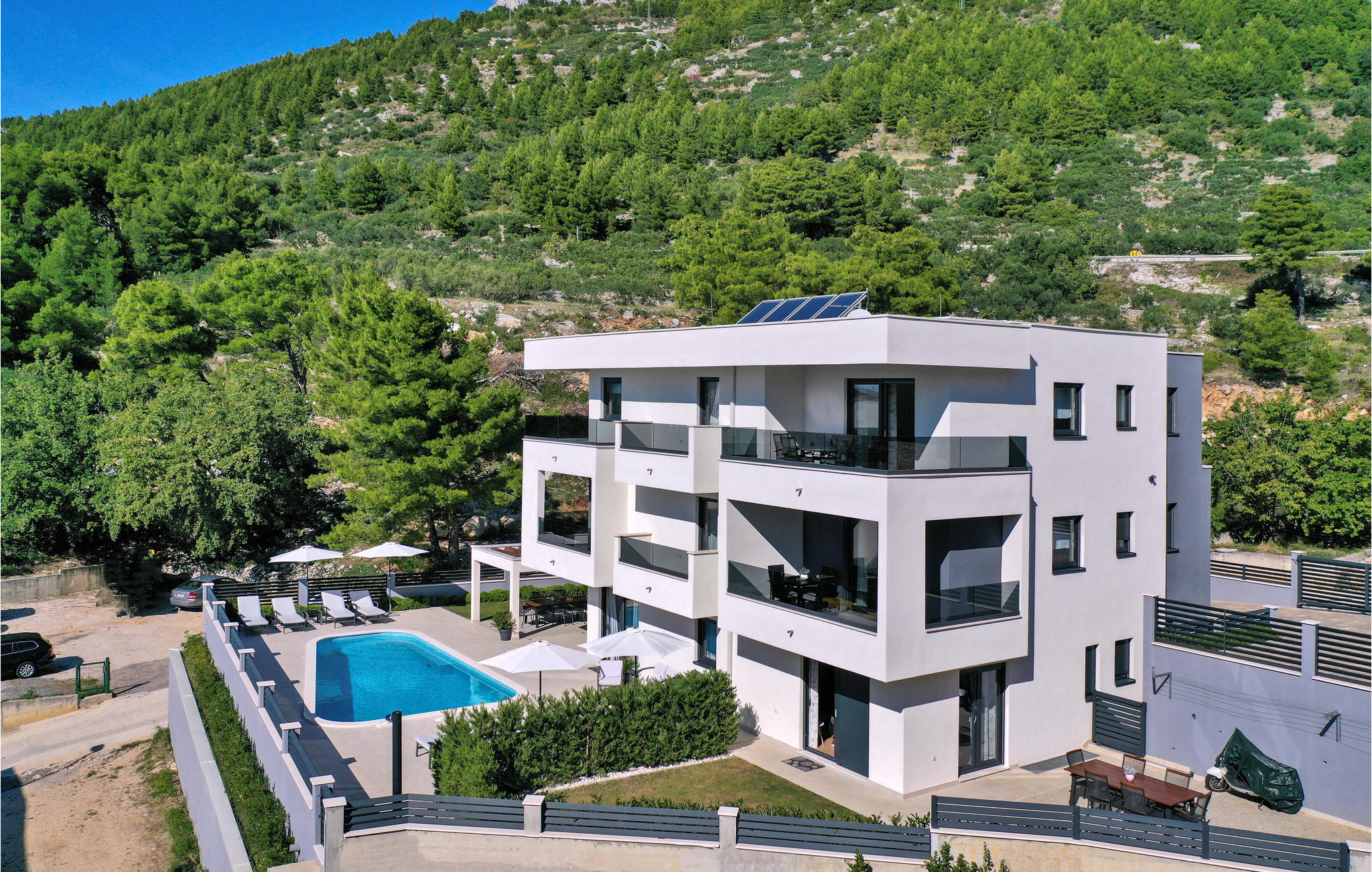 Beautiful apartment in Baska Voda with 1 Bedrooms, Heated swimming pool and Swimming pool