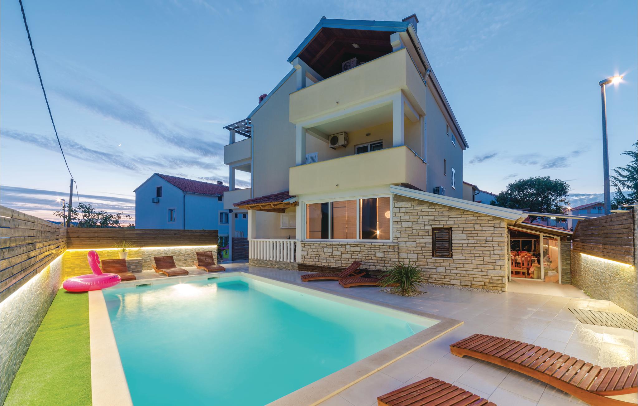 Beautiful apartment in Biograd with 2 Bedrooms, WiFi and Outdoor swimming pool