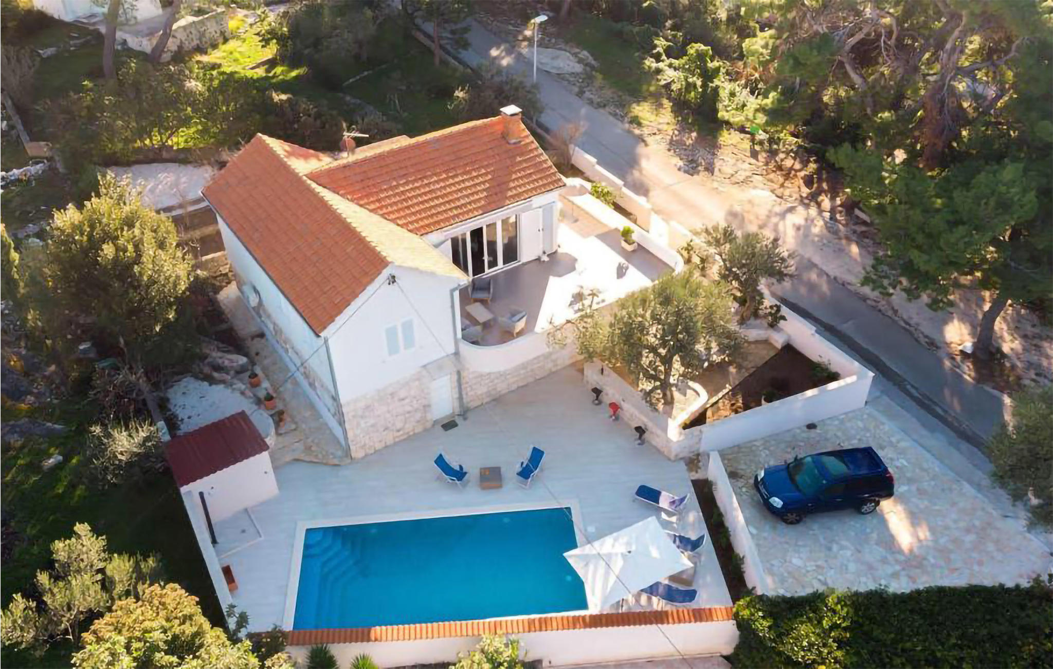 Awesome apartment in Splitska-Postira with Outdoor swimming pool, 3 Bedrooms and WiFi