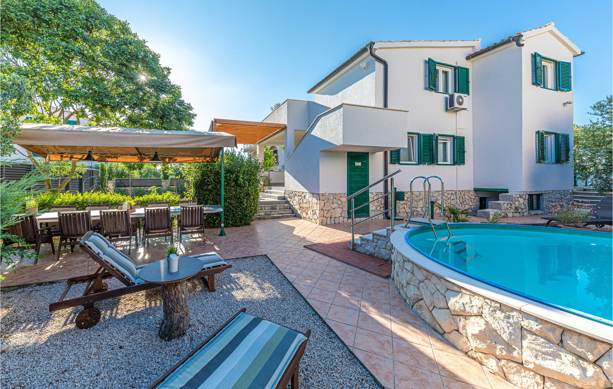 Beautiful home in Jadrija with 4 Bedrooms, WiFi and Outdoor swimming pool