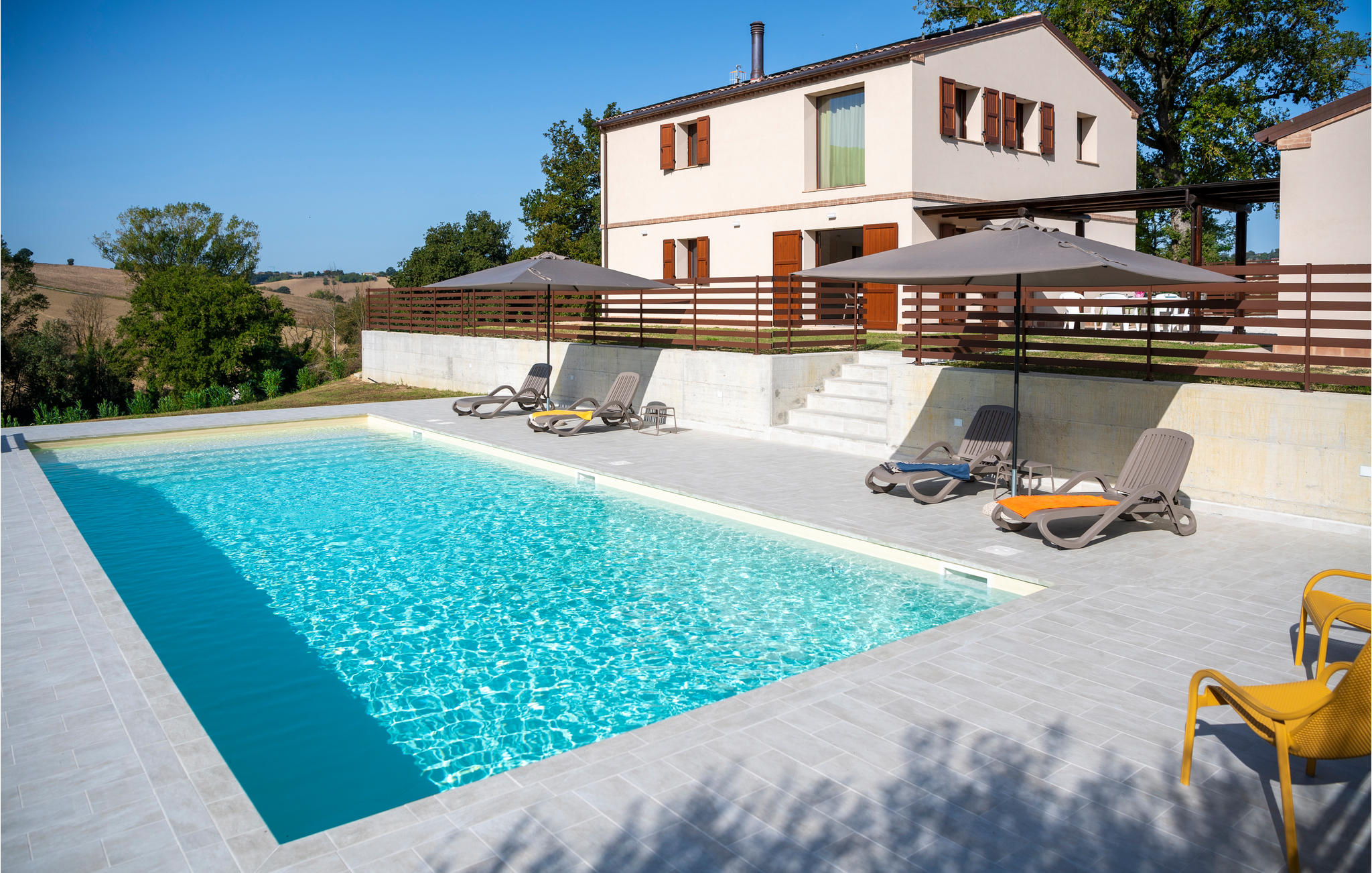 Amazing home in Mogliano with Outdoor swimming pool and 2 Bedrooms