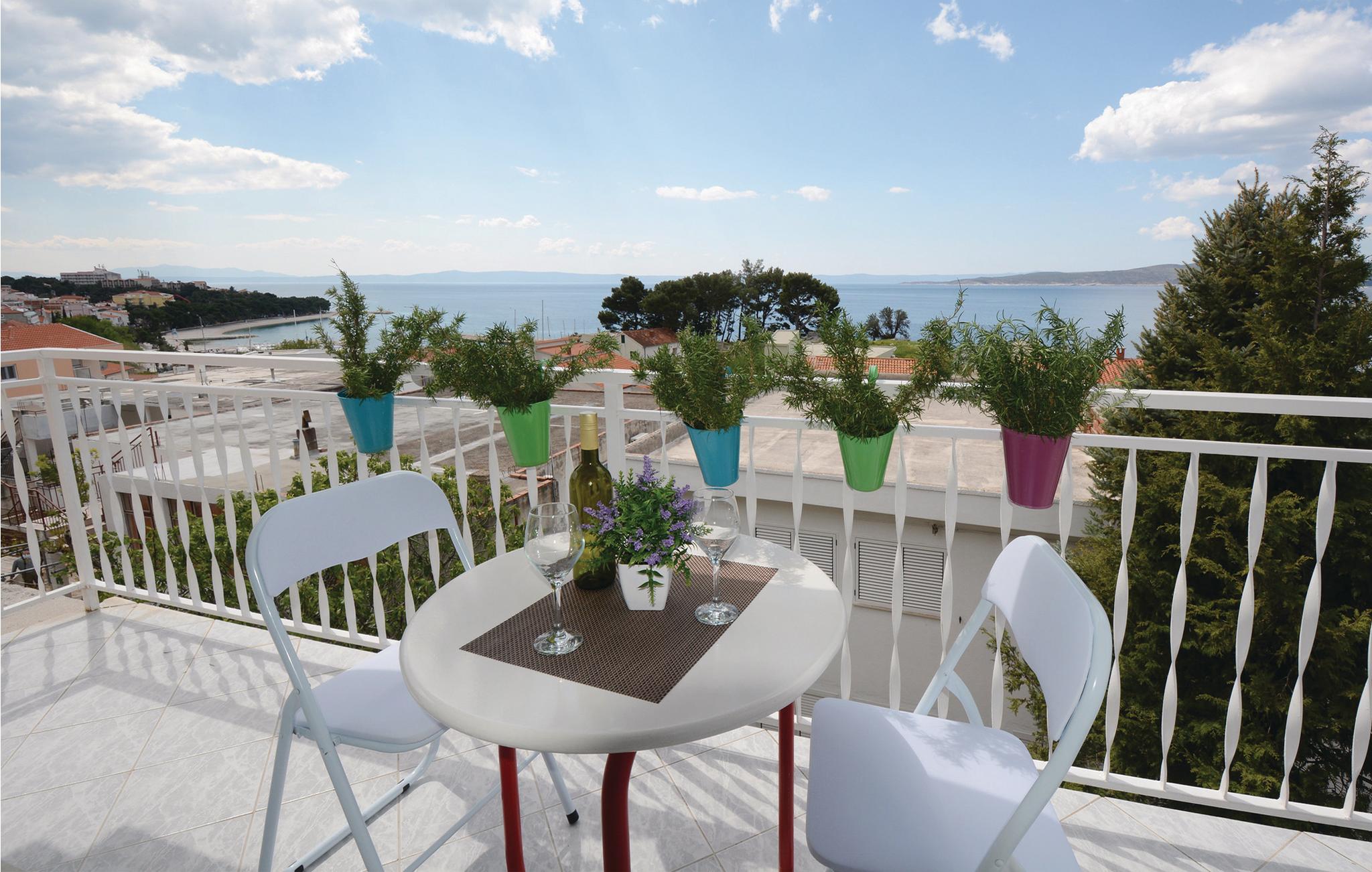 Amazing apartment in Baska Voda with 2 Bedrooms and WiFi