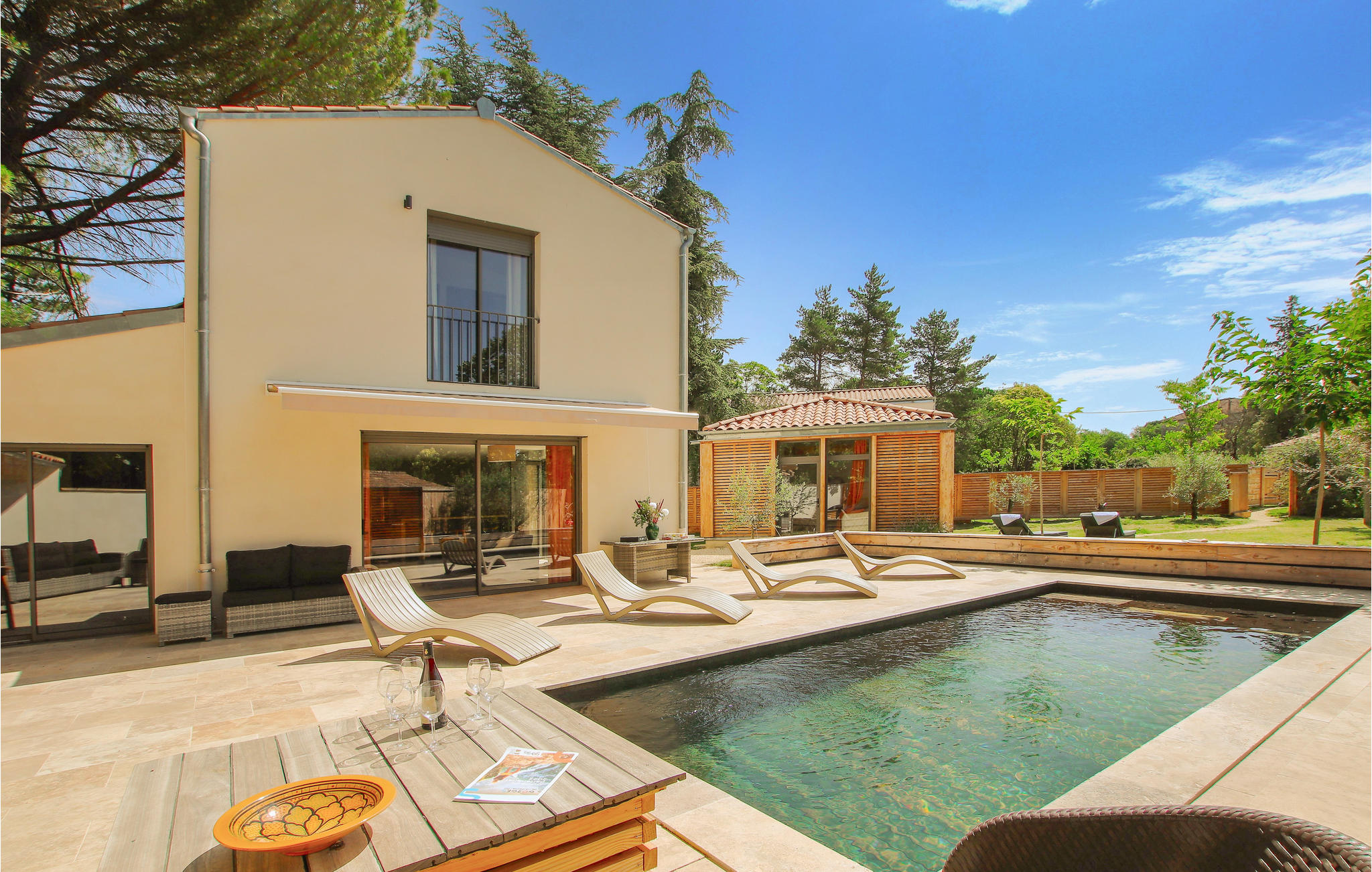 Beautiful home in Vagnas with WiFi, Private swimming pool and 5 Bedrooms