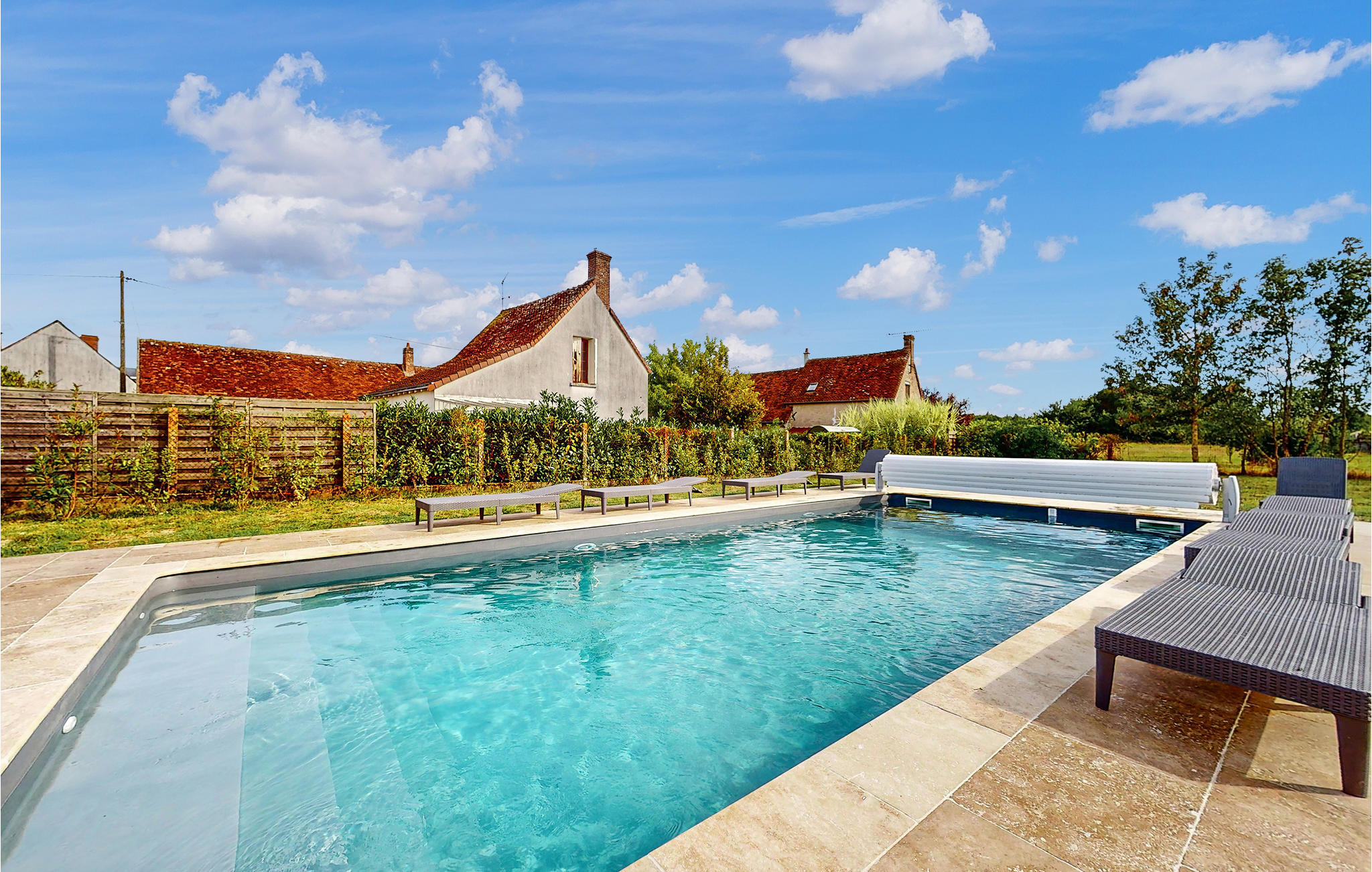Awesome home in La Vernelle with Heated swimming pool, Private swimming pool and 4 Bedrooms