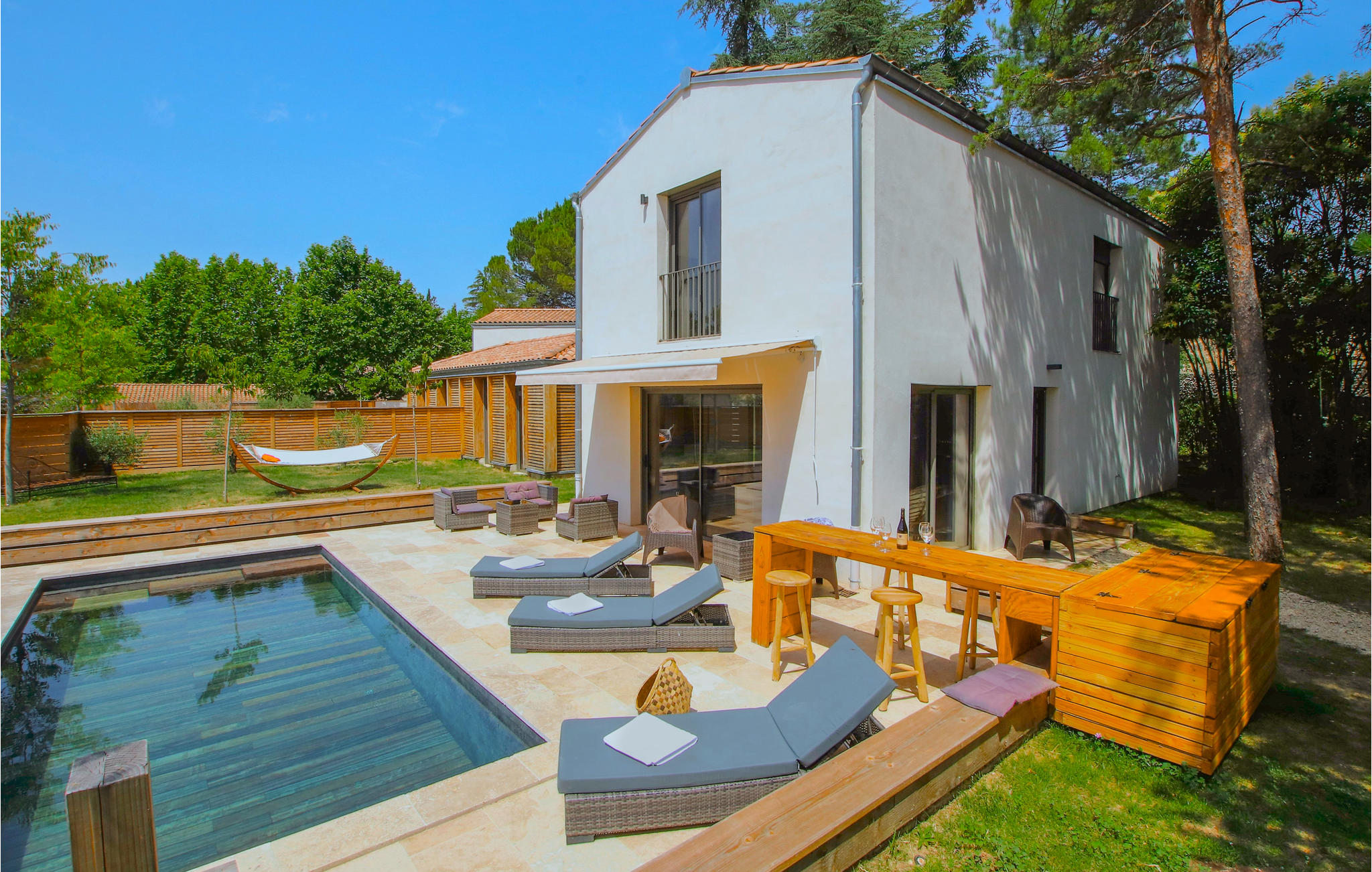 Nice home in Vagnas with Outdoor swimming pool, WiFi and Private swimming pool